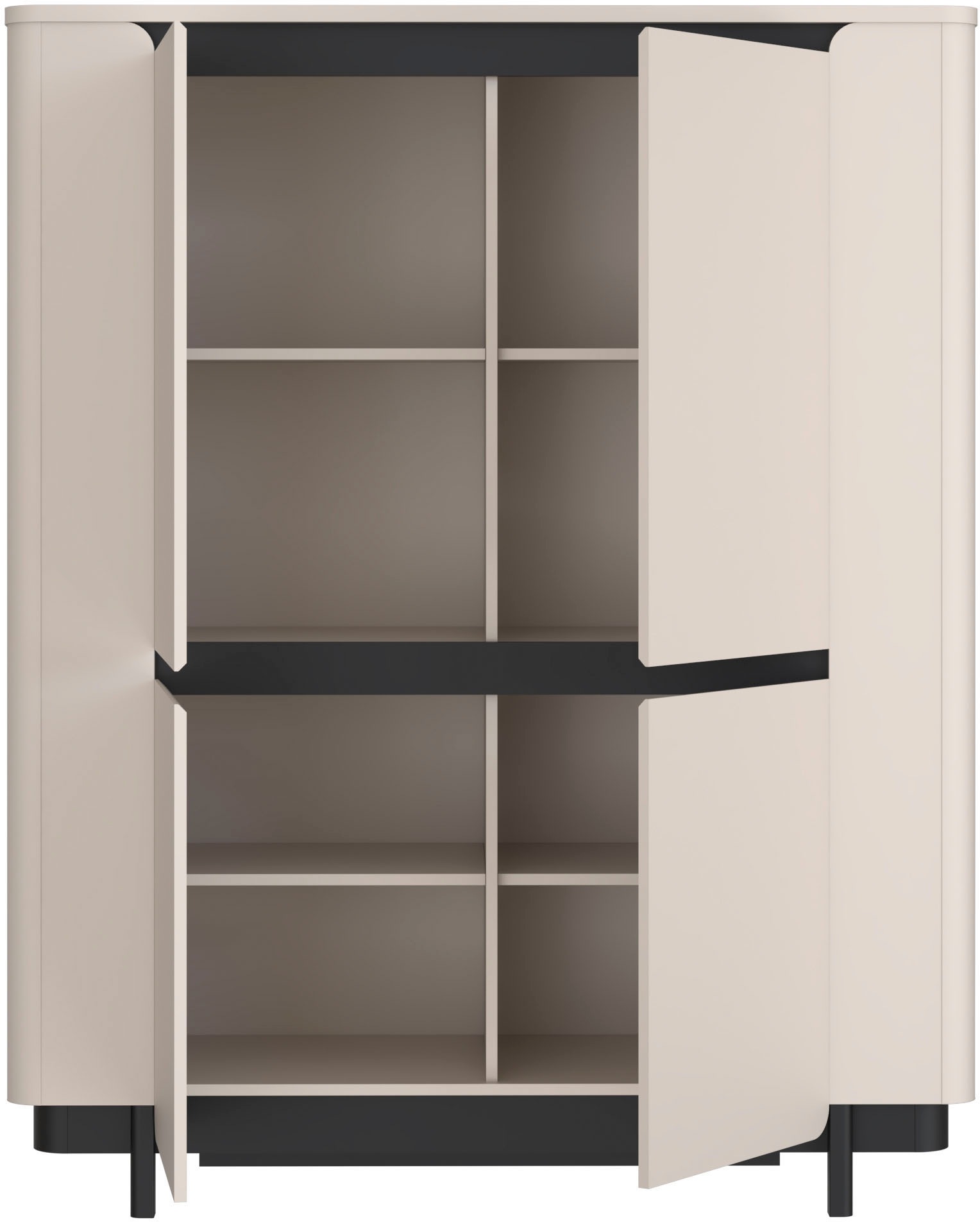 FORTE Vitrine »Vodol«, Highboard, Soft Close, ABS Kanten