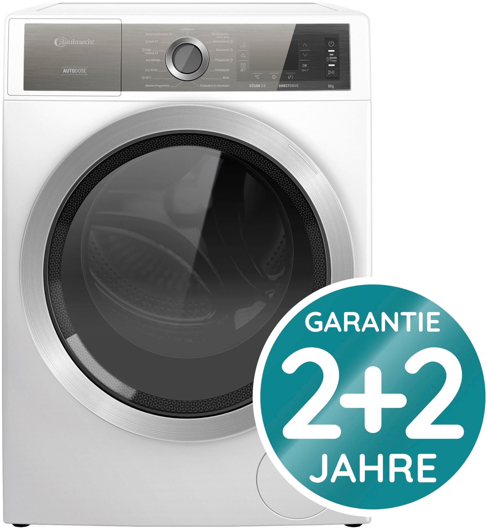 BAUKNECHT Waschmaschine 3 mit 8 Jahre DE«, AutoDose, 1400 W846WB XXL 4 Garantie U/min, DE, B8 W846WB kg, »B8 Herstellergarantie Jahren