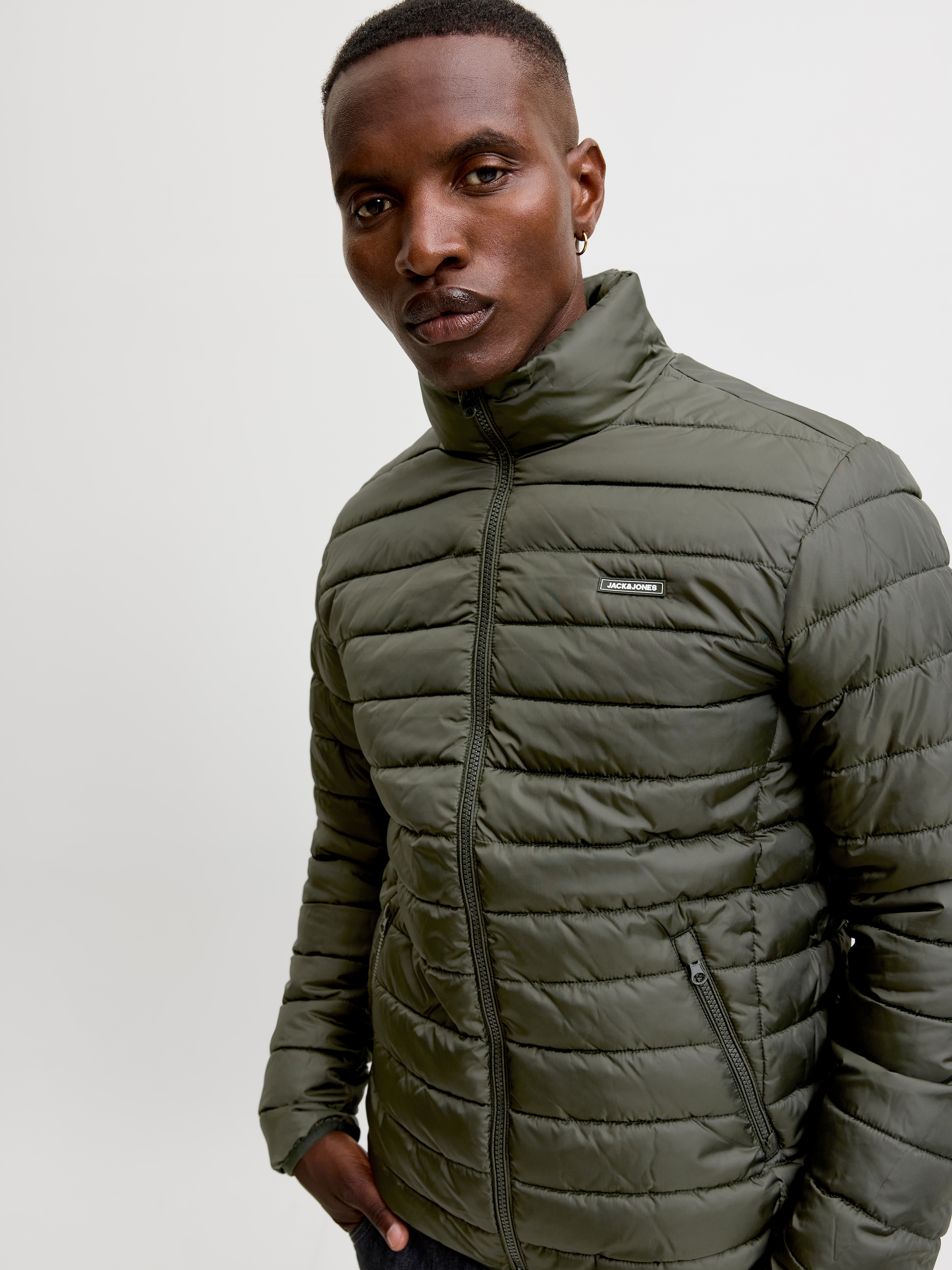 Jack & Jones Steppjacke »JJELVIS LIGHT PUFFER COLLAR« Kunstfaser, regular fit