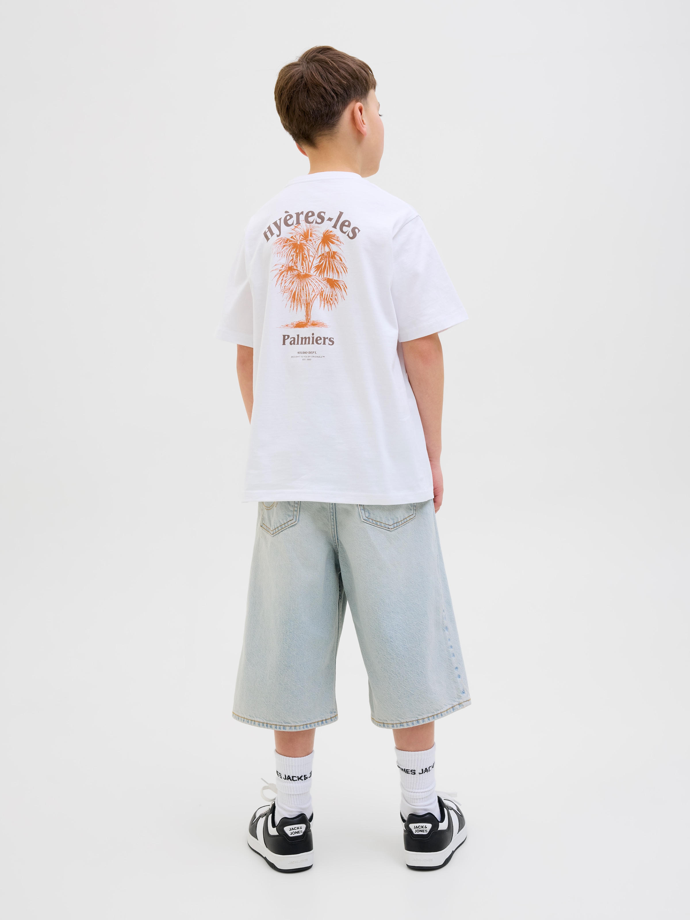 Jack & Jones Junior Shorts »JJIRON mit Baggy Fit und mittlerer Taille«  unifarben, modisch, relaxed fit, Web