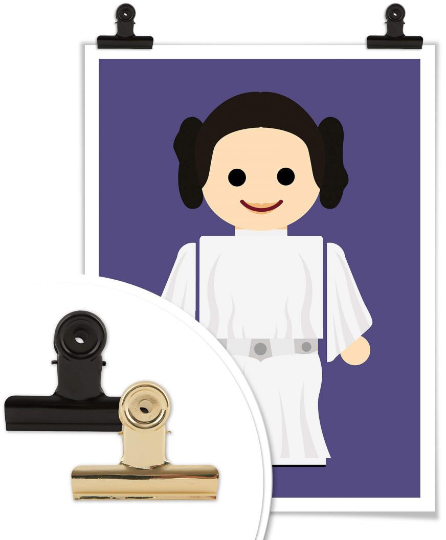 Wall-Art Poster »Playmobil Prinzessin Leia Spielzeug«, Kinder, (1 St.),  Poster, Wandbild, Bild, Wandposter auf Rechnung bestellen