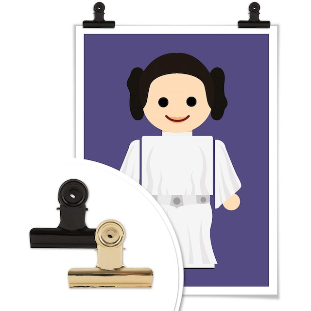 Wall-Art Poster »Playmobil Prinzessin Leia Spielzeug«, Kinder, (1 St.),  Poster, Wandbild, Bild, Wandposter auf Rechnung bestellen
