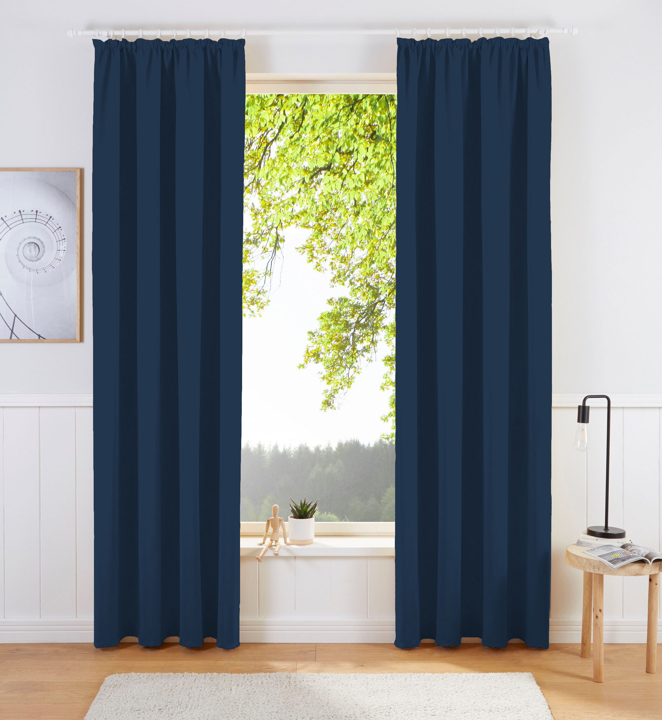 my home Vorhang »Sola«, (1 St.), Breite und Verdunkelung, 270 130 cm, kaufen einfarbig, cm Überbreite online