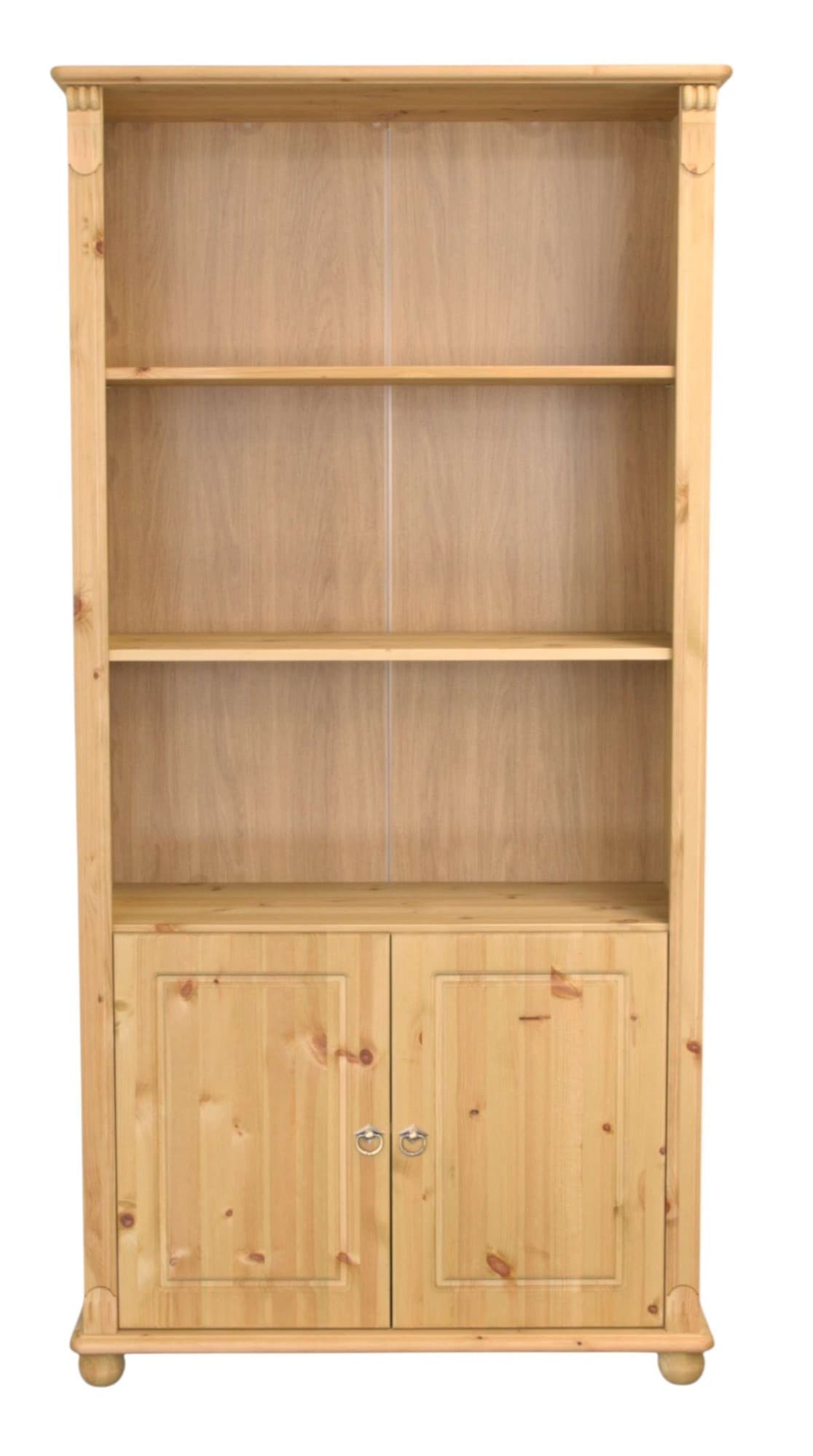 OTTO home Regal »Tessin, Standregal, Bücherregal,« aus massiver Kiefer, Breite 90 cm, Höhe 181 cm, mit Türen