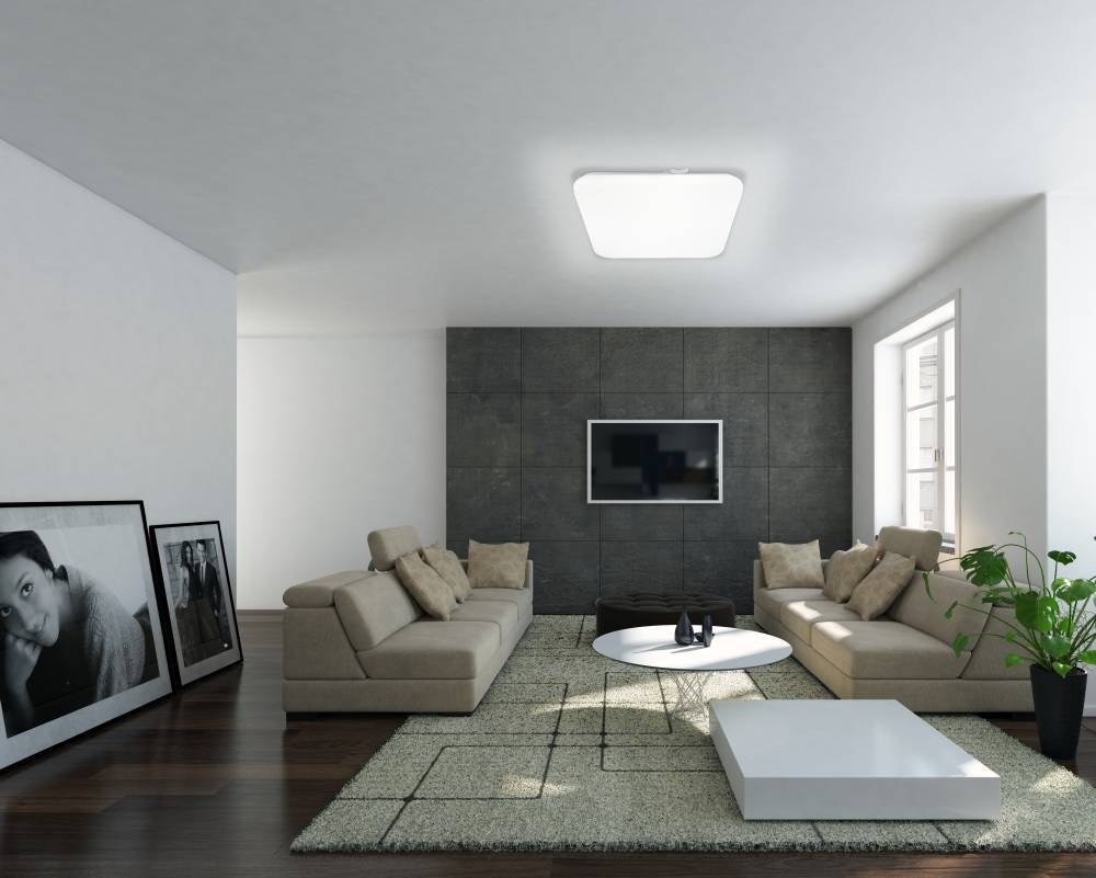 EGLO Deckenleuchte »FRANIA«, LED-Board, Warmweiß, weiß / L28 x H7 x B28 cm / inkl. 1 x LED-Platine (je 10W, 1100lm, 3000K) - Deckenlampe - Schlafzimmerlampe - Büroleuchte - Lampe - Schlafzimmer - Küche - Flur - Flurlampe - Küchenlampe