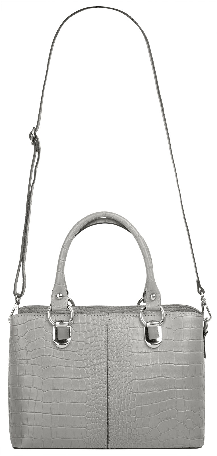 Cluty Umhängetasche, echt Leder, Made in Italy