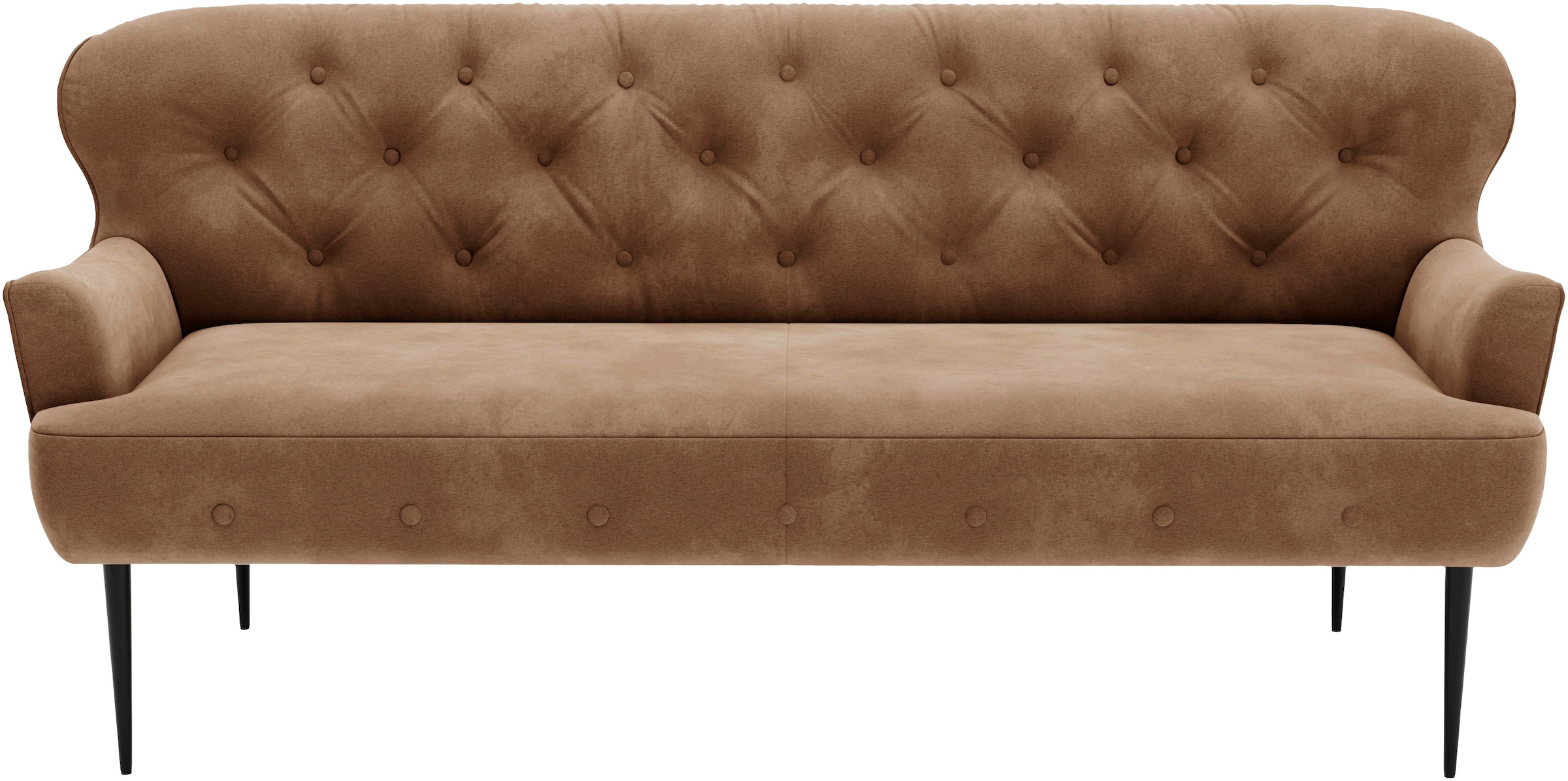 PLACES OF STYLE 3-Sitzer »Amber« mit Knopfheftung,in verschieden Stoffarten