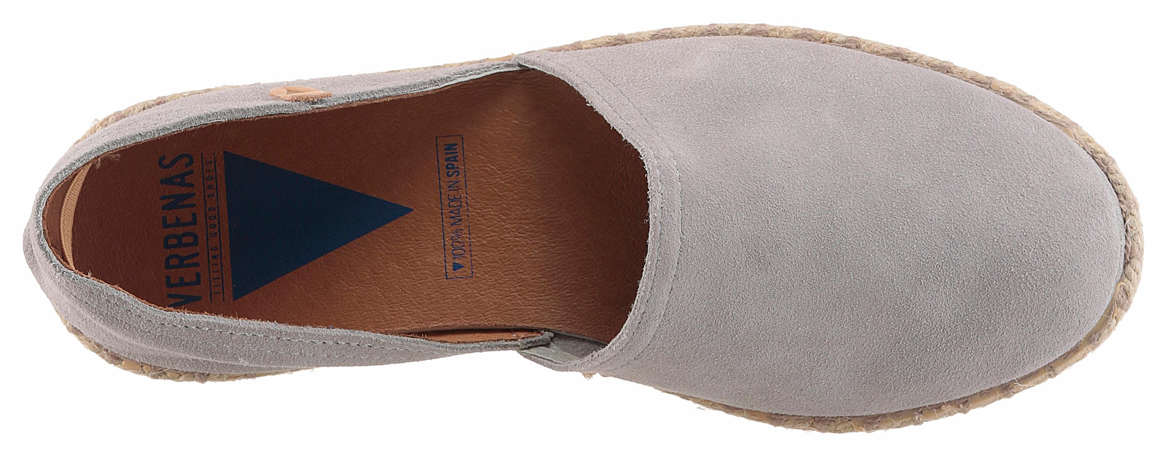 VERBENAS Espadrille, Schlupfschuh, Sommerschuh, Loafer mit typischem Jute-Rahmen