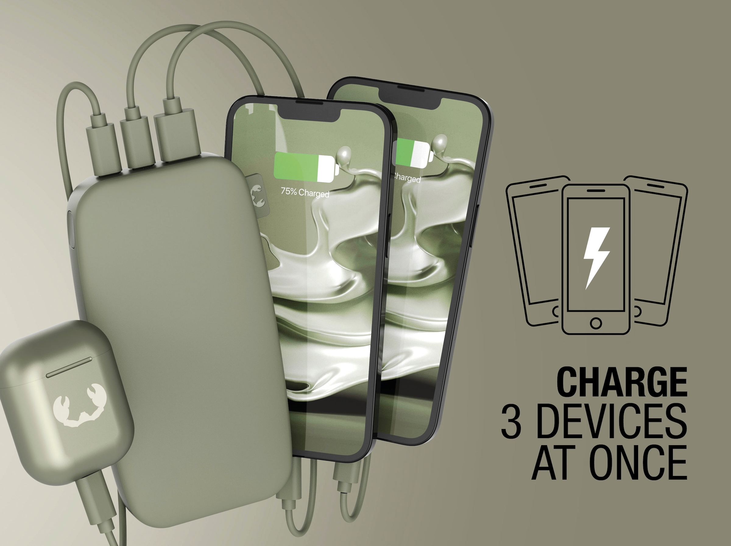 Fresh´n Rebel Powerbank »Power Pack 18000mAh mit USB-C, Ultra Fast Charge & 20W PD«