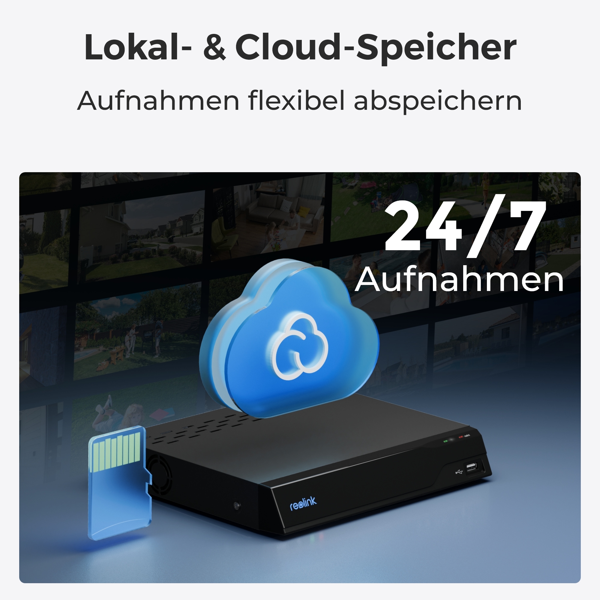 Reolink Überwachungskamera »E Series E540«, Außenbereich-Innenbereich, Pan&Tilt, Dualband-WiFi, Spotlight