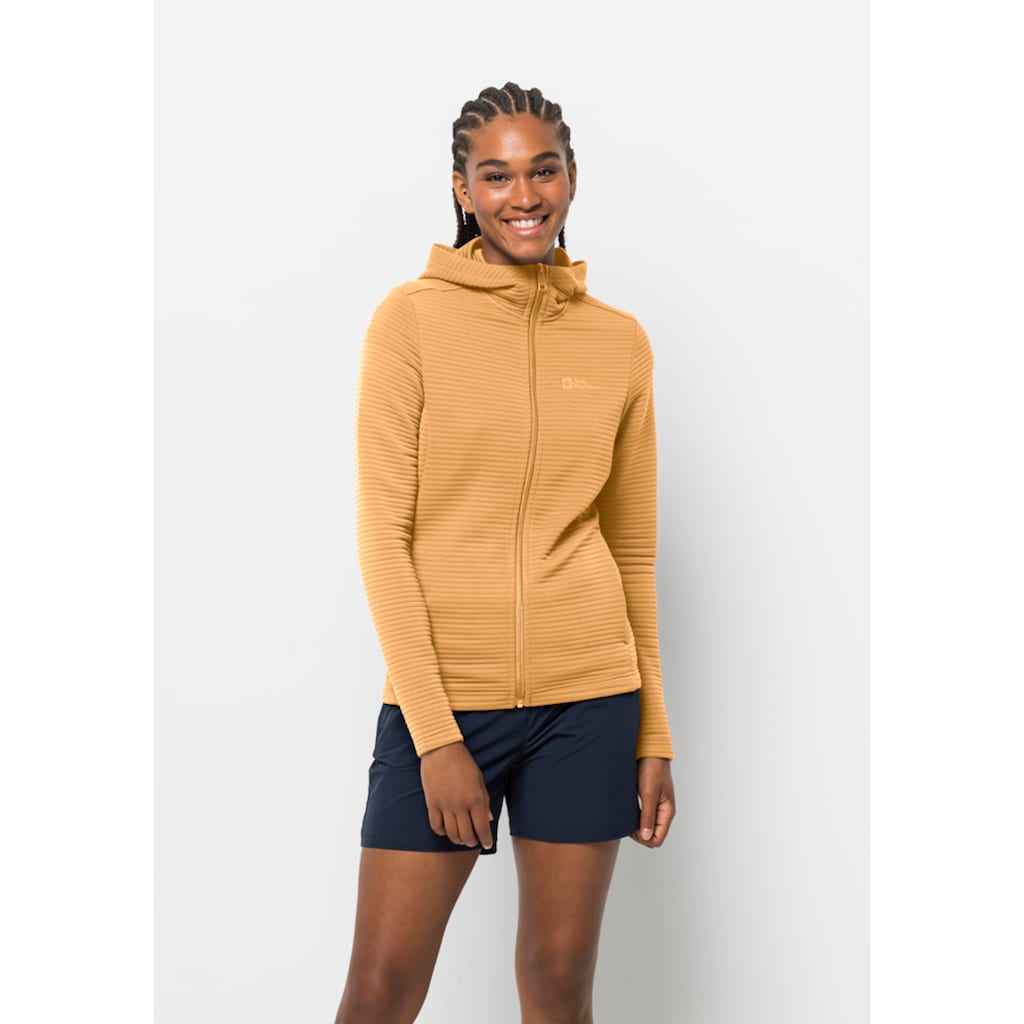 Jack Wolfskin Kapuzenfleecejacke »MODESTO HOODED JKT WOMEN«, mit Kapuze