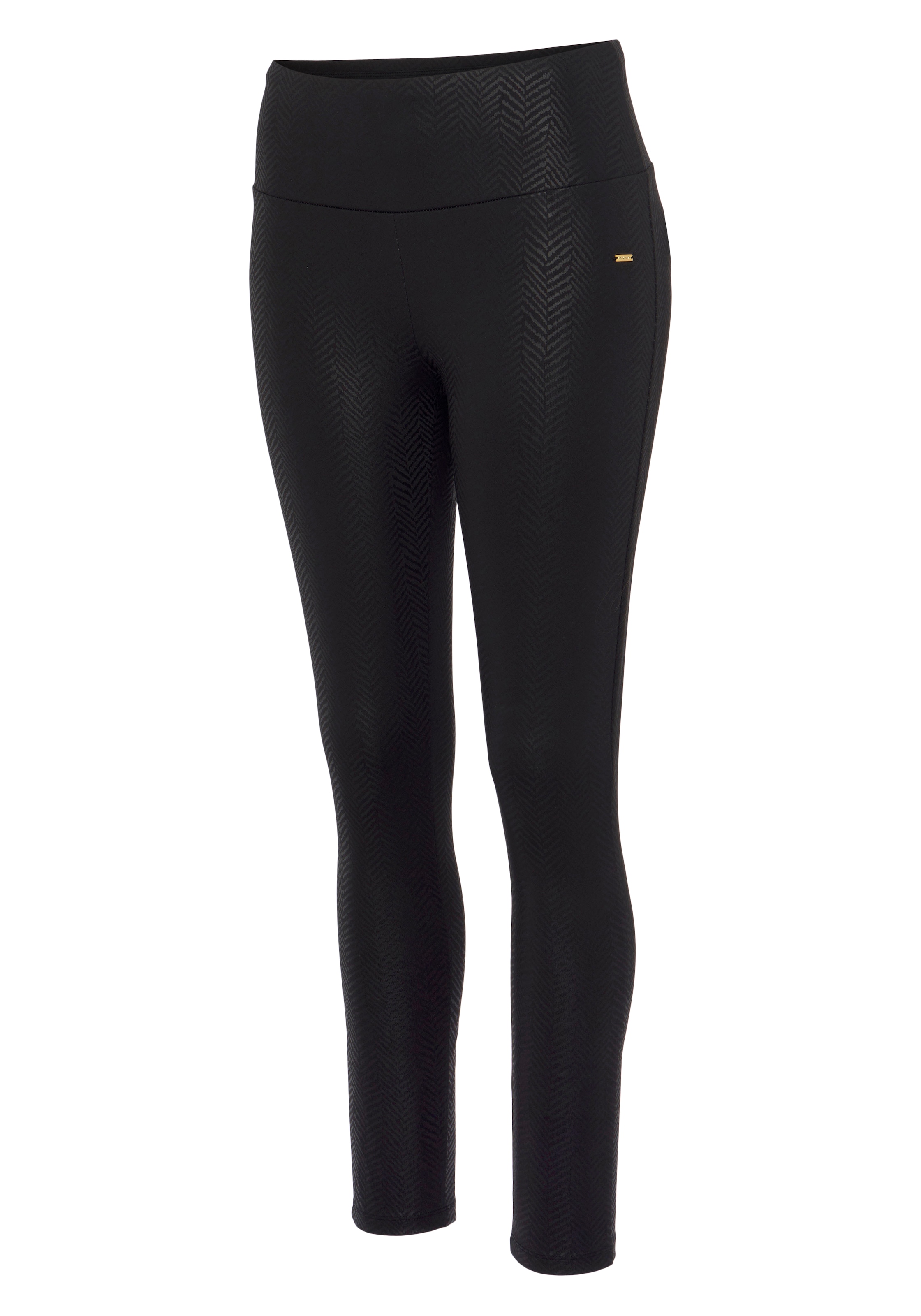 LASCANA Leggings, mit schimmerndem Alloverdruck