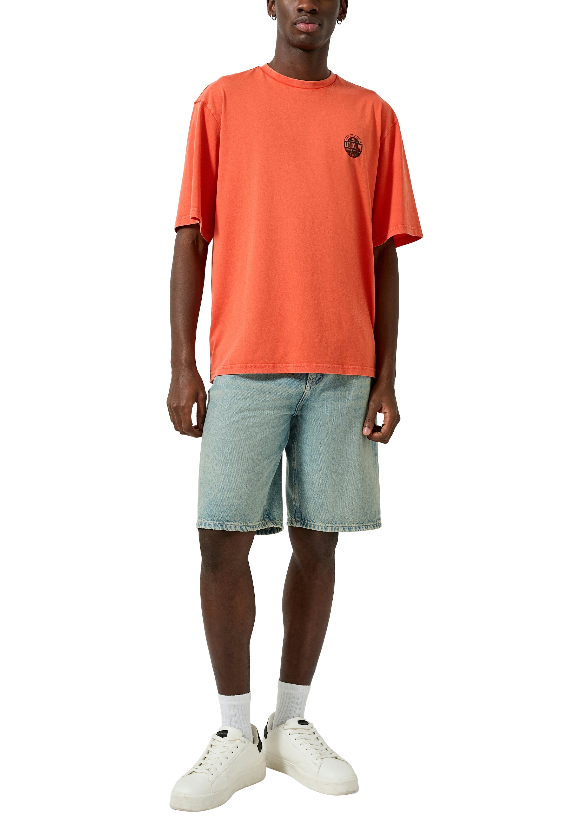 QS Kurzarmshirt mit großem Rückenprint