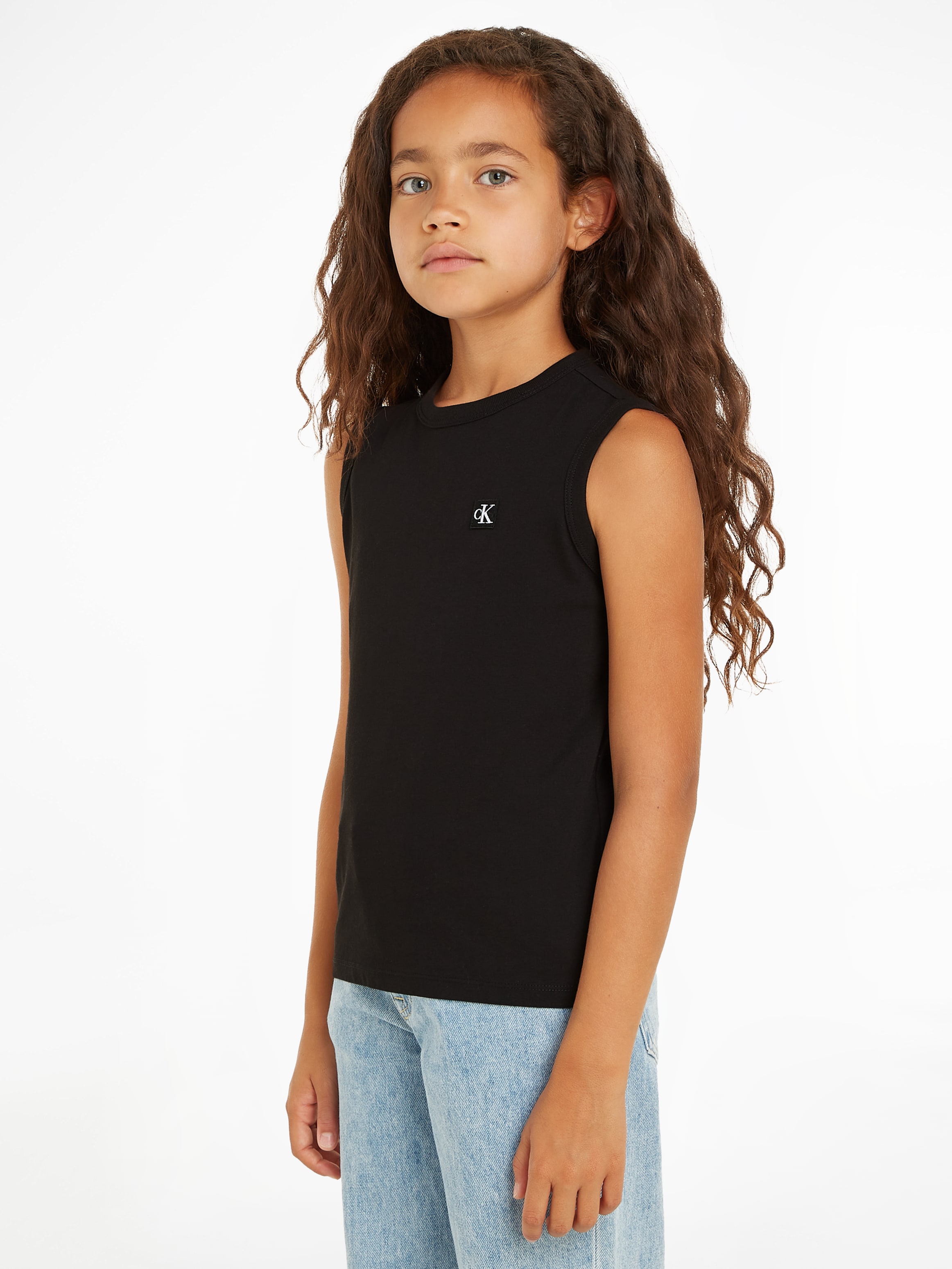 Calvin Klein Jeans Tanktop »MONO MINI BADGE REG. TANK TOP«, Kinder bis 16 Jahre