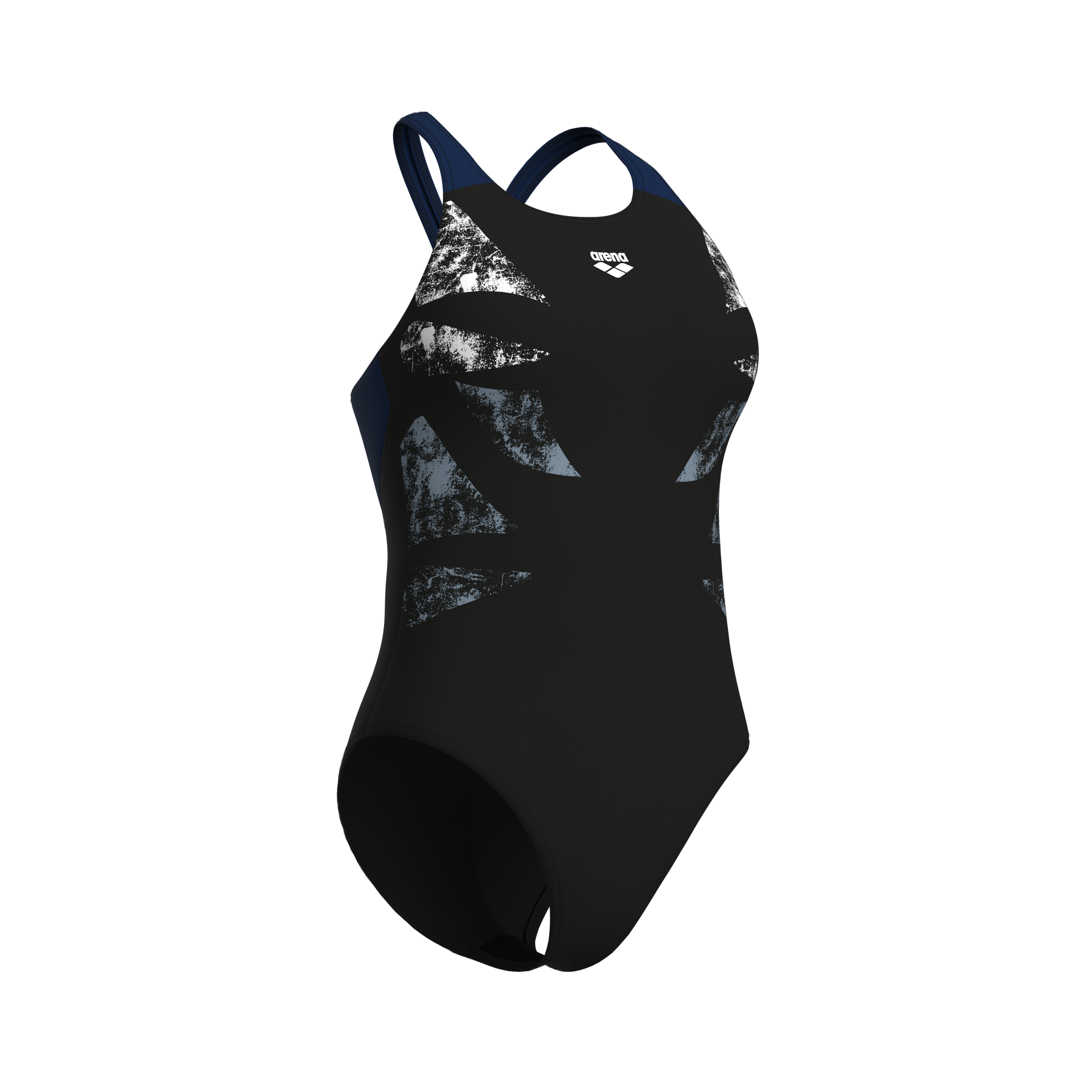 Arena Badeanzug »WOMEN'S ARENA GRAPHIC SWIMSUIT V BACK L« 1 Stk. sportlich, für sportliche Aktivitäten, mit Elasthan-Anteil