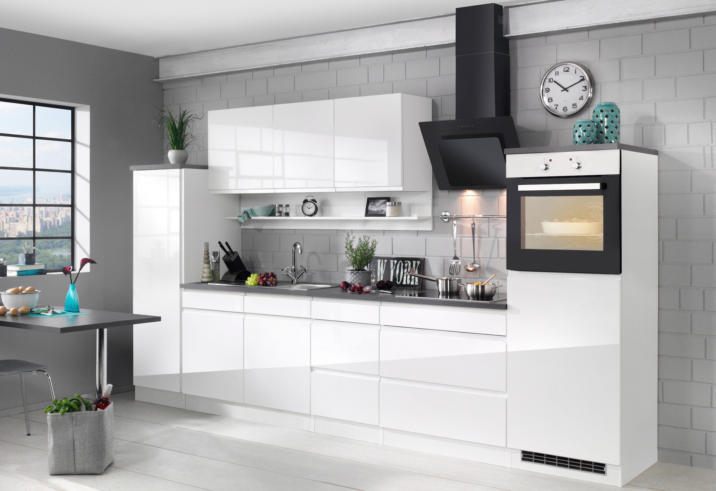 HELD MÖBEL Spülenschrank »Virginia«, 100 cm breit, inklusive Einbauspüle
