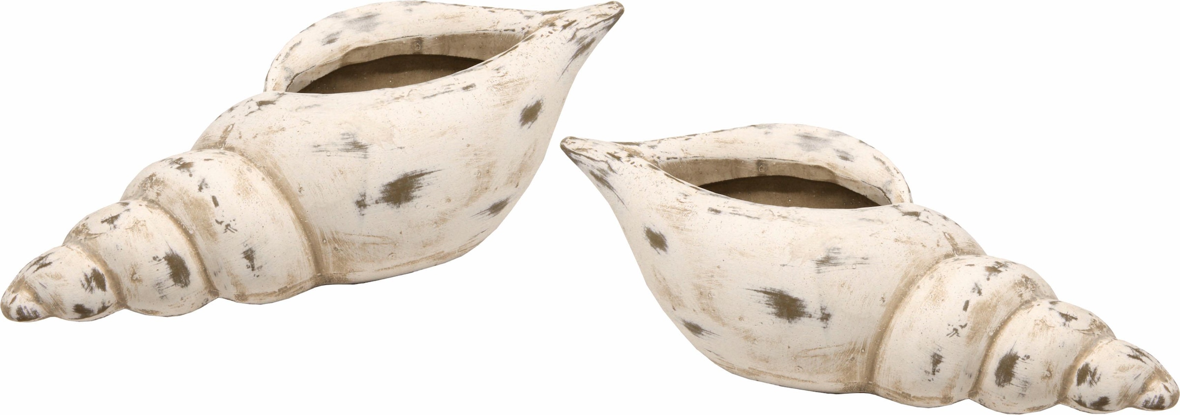 Dekoschale »Keramik-Schale Muschel«, (Set, 2)