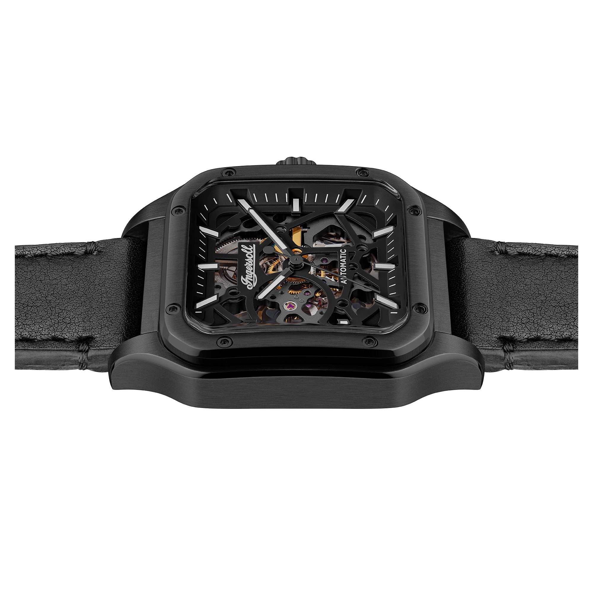 Ingersoll Automatikuhr »The Ollie« Armbanduhr, Herrenuhr, Mechanische Uhr, Lederarmband, analog