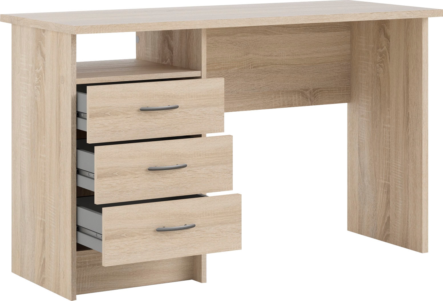 INOSIGN Schreibtisch »Function Plus, Arbeitstisch, Bürotisch«, Computertisch mit 3 Schubladen, Breite 120 cm, Tiefe 48 cm