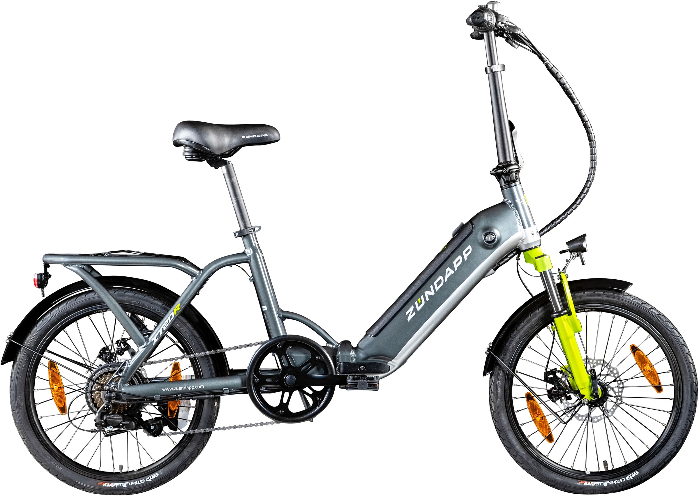 Zündapp E-Bike »ZT20R«, 6 Gang, Heckmotor 486 W, Pedelec, Elektrofahrrad für Damen u. Herren, Faltrad