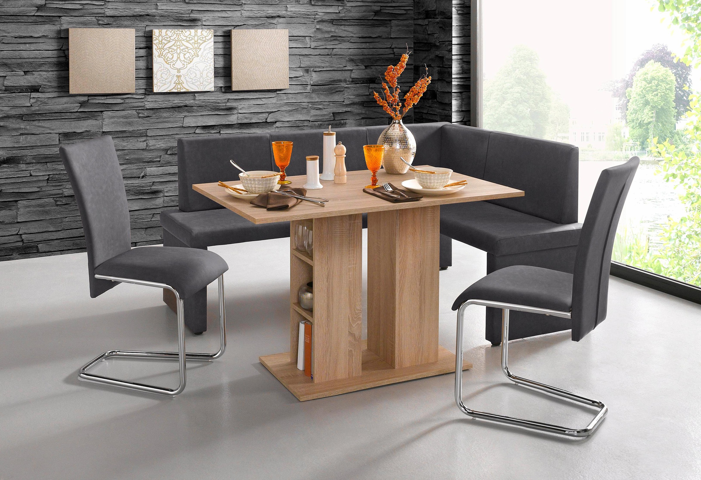 Homexperts Eckbankgruppe, (Set, 4 tlg.)