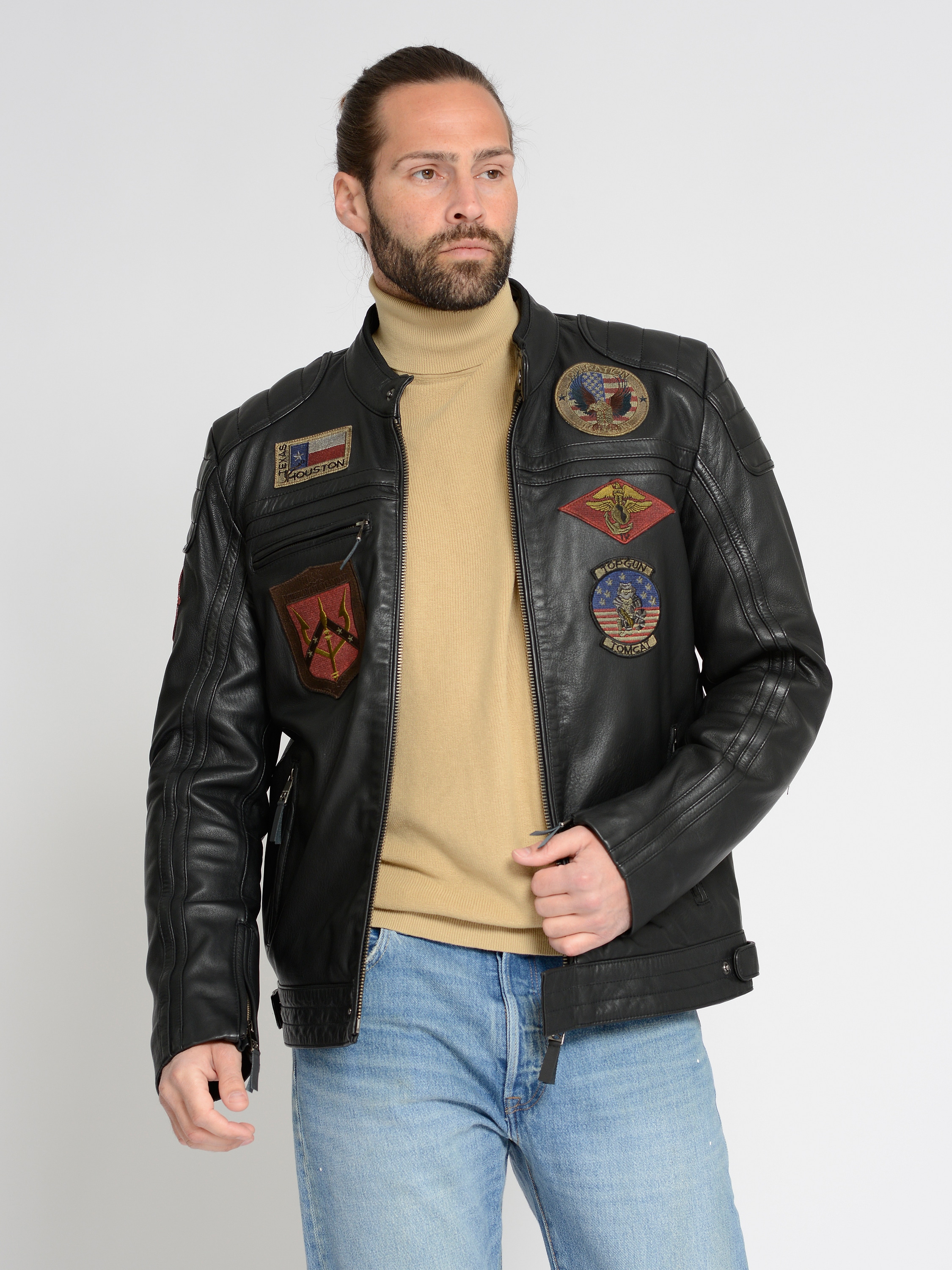 TOP GUN Lederjacke »Lederjacke TGJ1005«