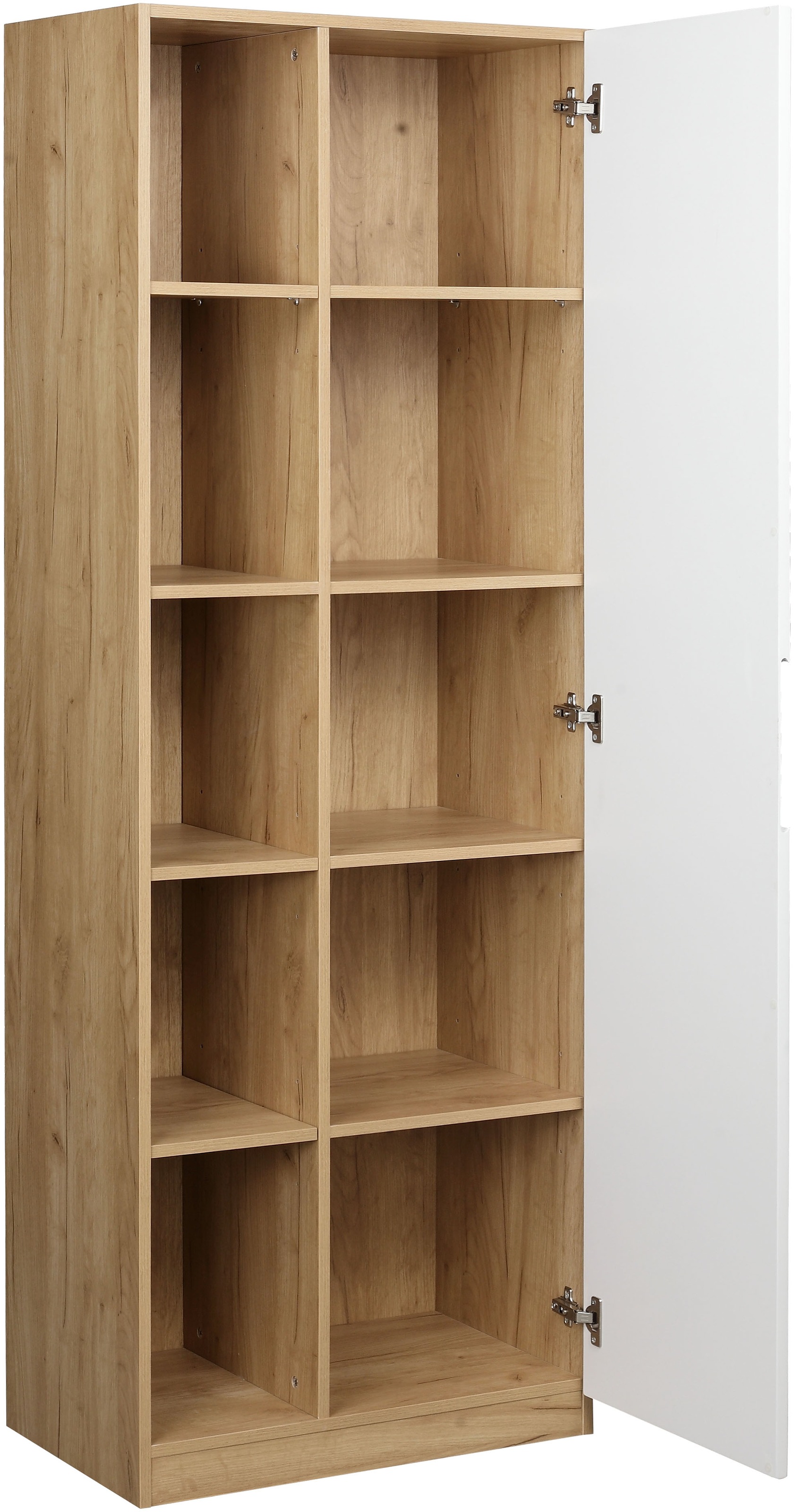 andas Aktenschrank »Lund«, mit Griffmulde & Hochglanzfront, 10 Fächer, Höhe 180 cm