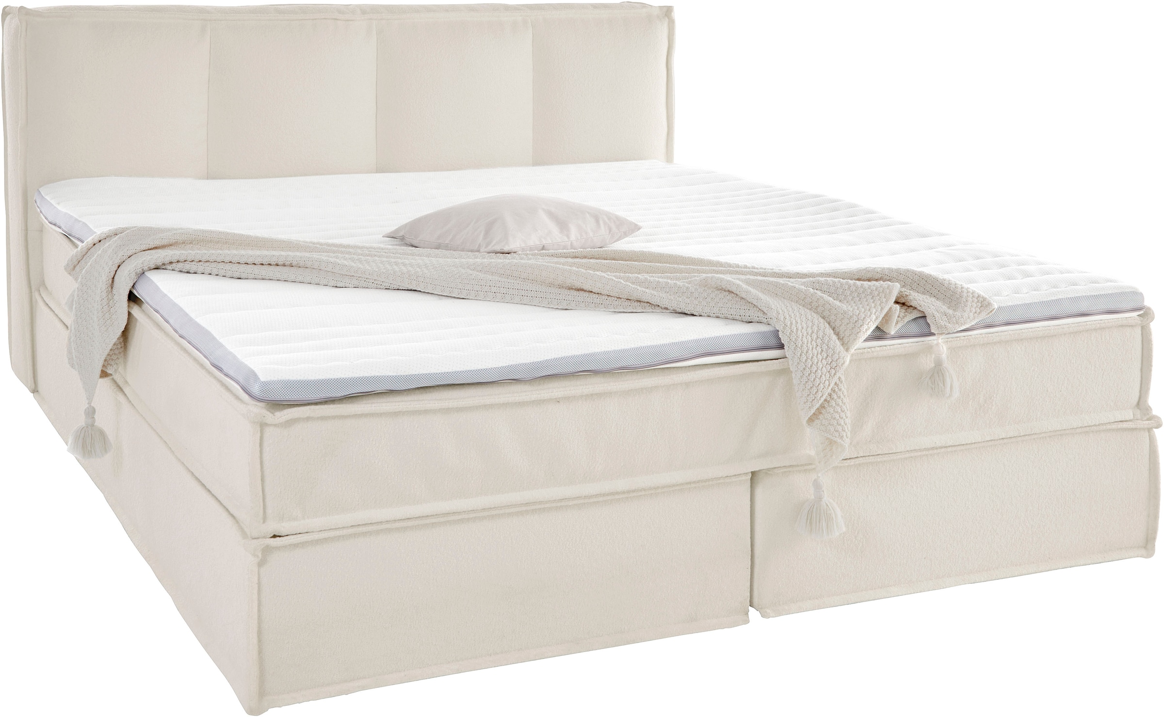 LeGer Home by Lena Gercke Boxspringbett »Addyson« Härtegrade H2, H3 und H4 wählbar,  Boxspringbett inkl. Topper, 2 Matratzen