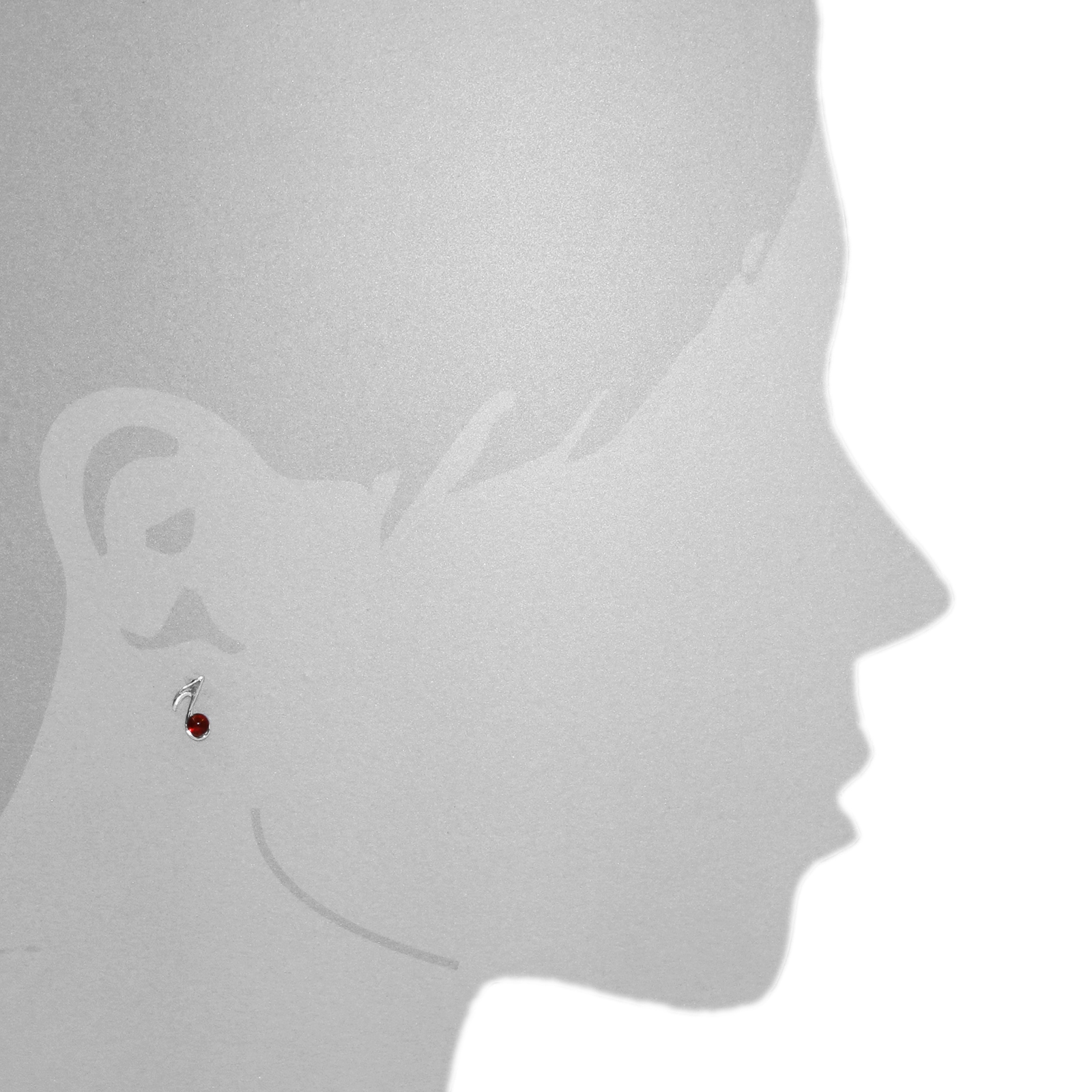OSTSEE-SCHMUCK Paar Ohrstecker »- Note - Silber 925/000 - Bernstein«