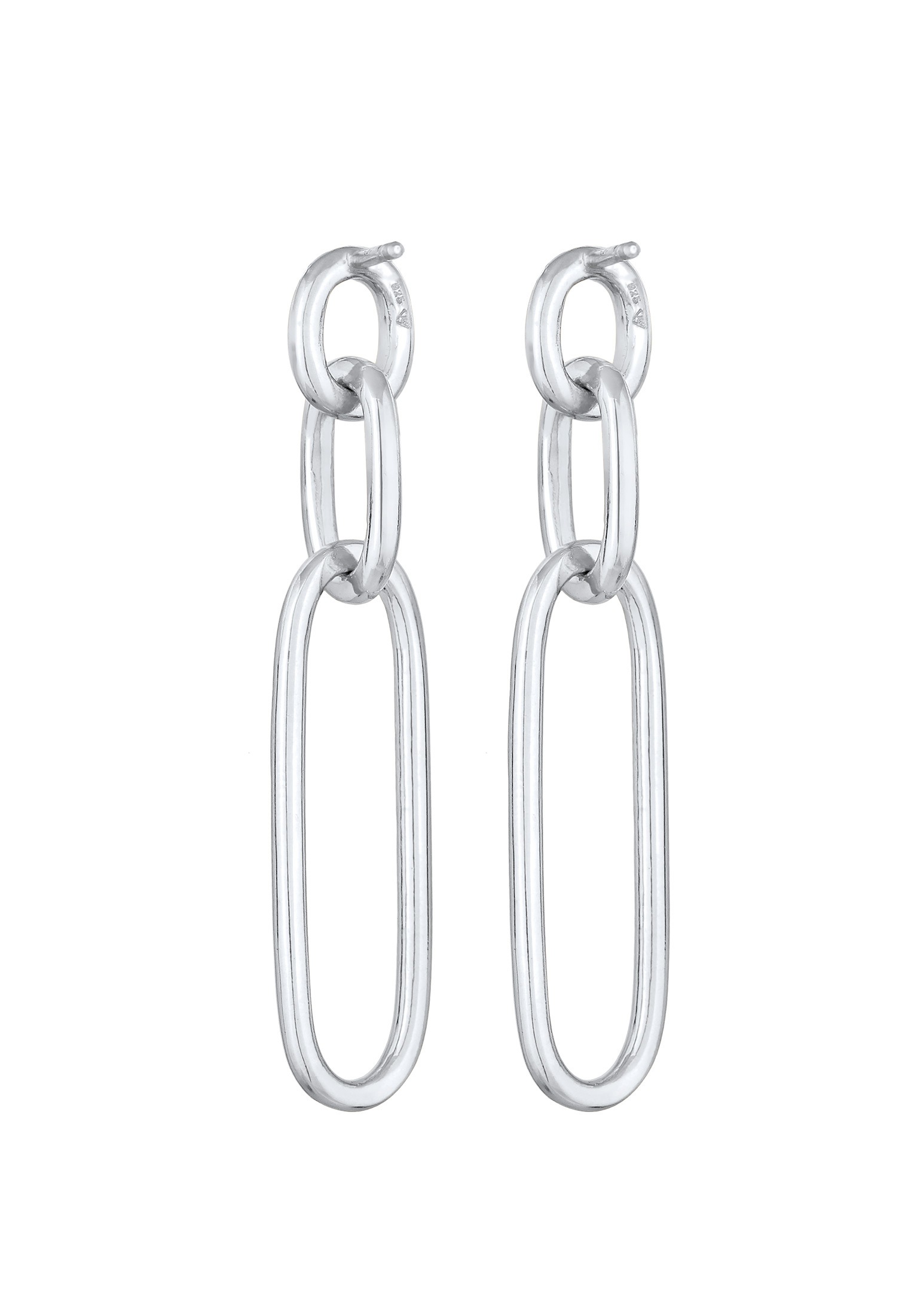 Elli Paar Ohrstecker »Ohrringe Glieder Basic Hänger Blogger 925 Silber«