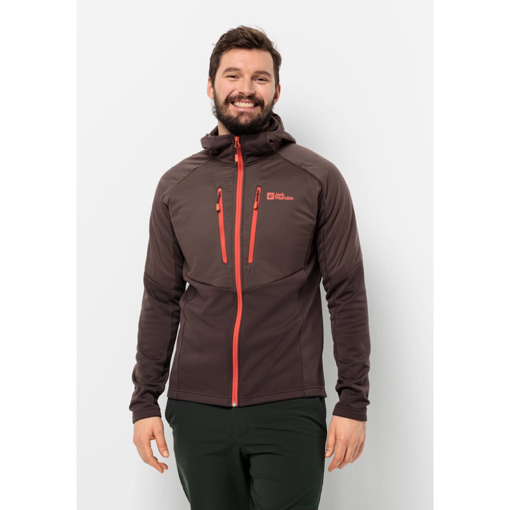 Jack Wolfskin Kapuzenfleecejacke »ALPGRAT PRO INS FZ M«, mit Kapuze