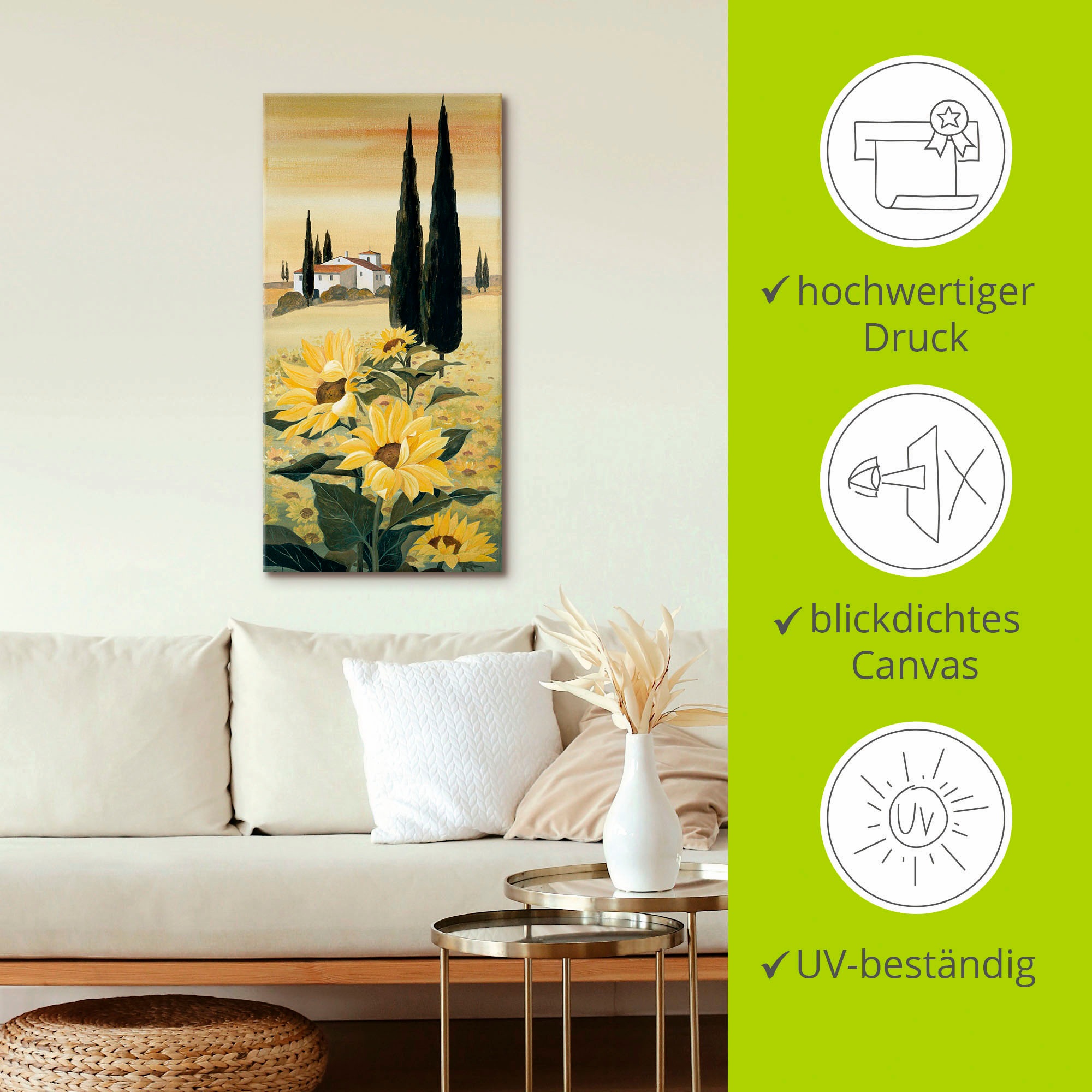 Artland Wandbild »Südliche Weite« 1 Stk. tlg. als Leinwandbild, Poster, Wandaufkleber in verschied. Größen