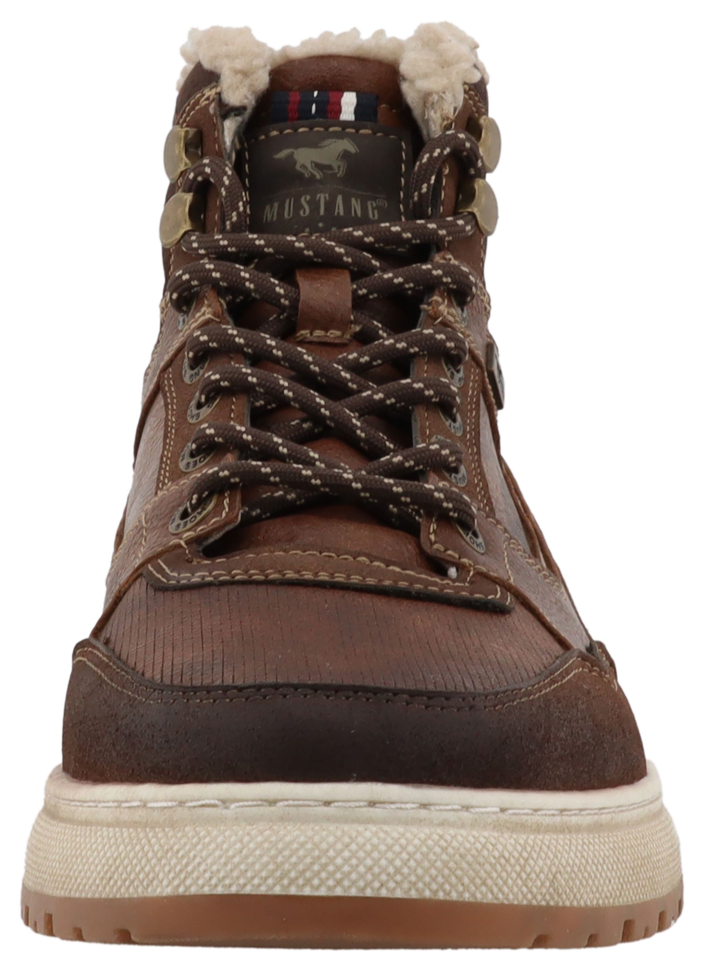 Mustang Shoes Winterboots »Puno«  High Top Sneaker, Schnürboots mit Warmfutter