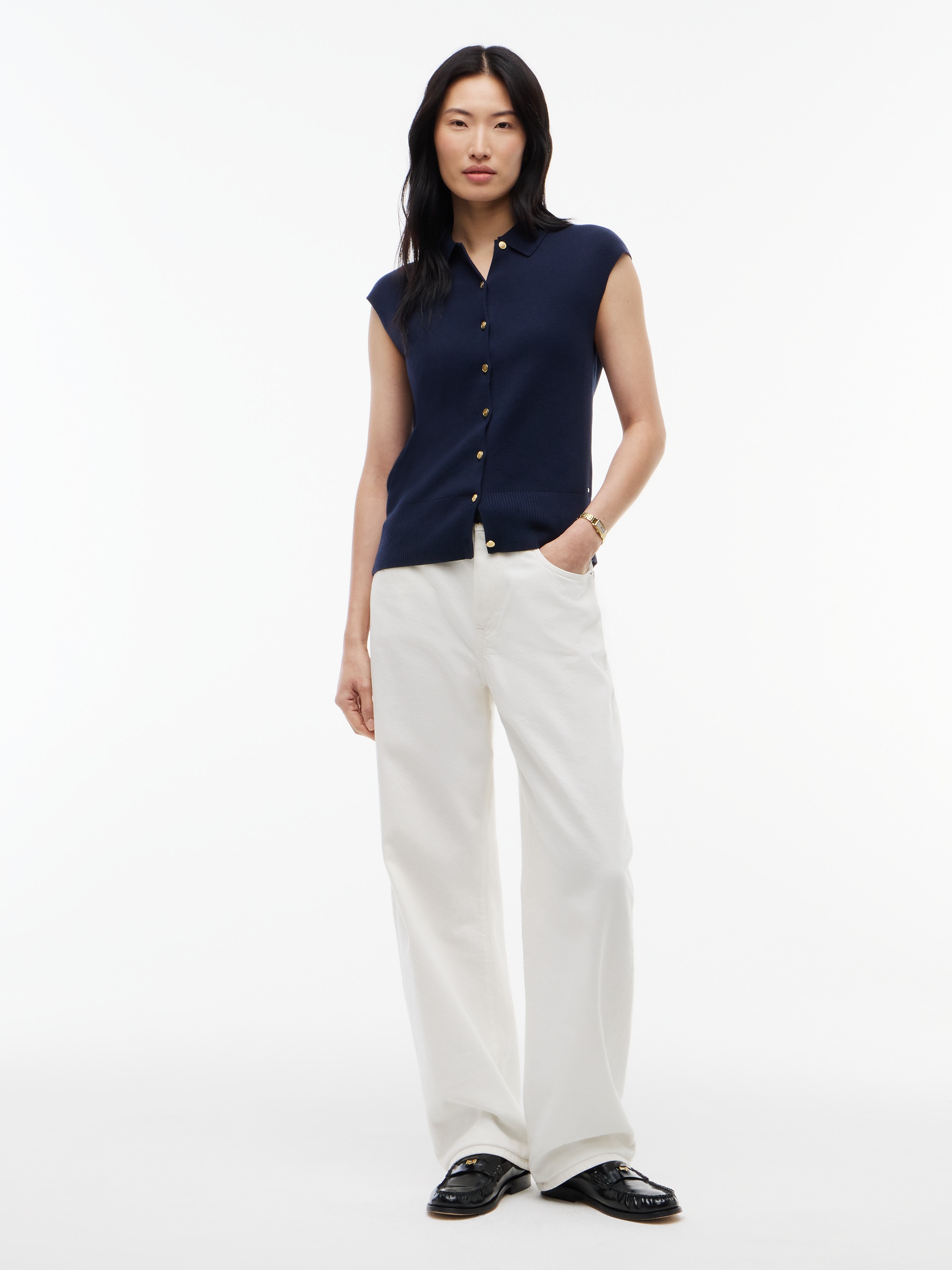 Tommy Hilfiger »COTTON FULL NEEDLE POLO VEST« Baumwollmischung