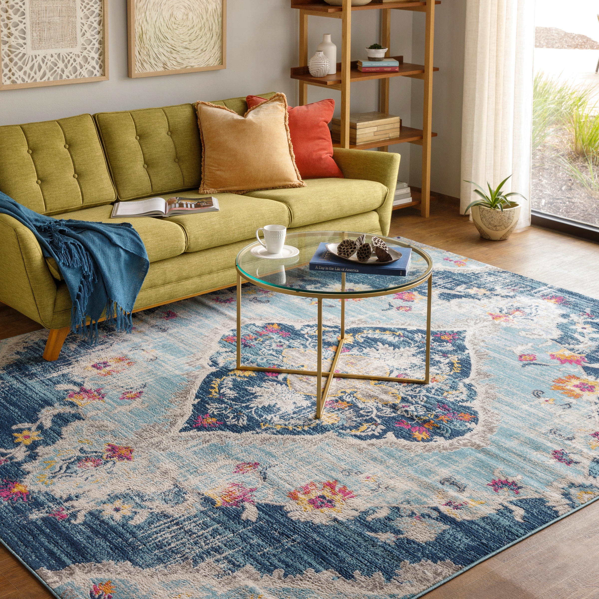 Livabliss Teppich »ADEN« rechteckig 10 mm Höhe Vintage Orientteppich, Kurzflor Boho Wohnzimmerteppich, Läufer