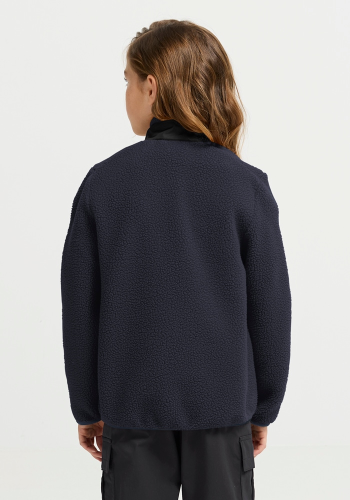 Jack Wolfskin Fleecejacke »LITE CURL FZ K« atmungsaktiv, Übergangsjacke, aufgesetzte Brusttasche mit Zipper