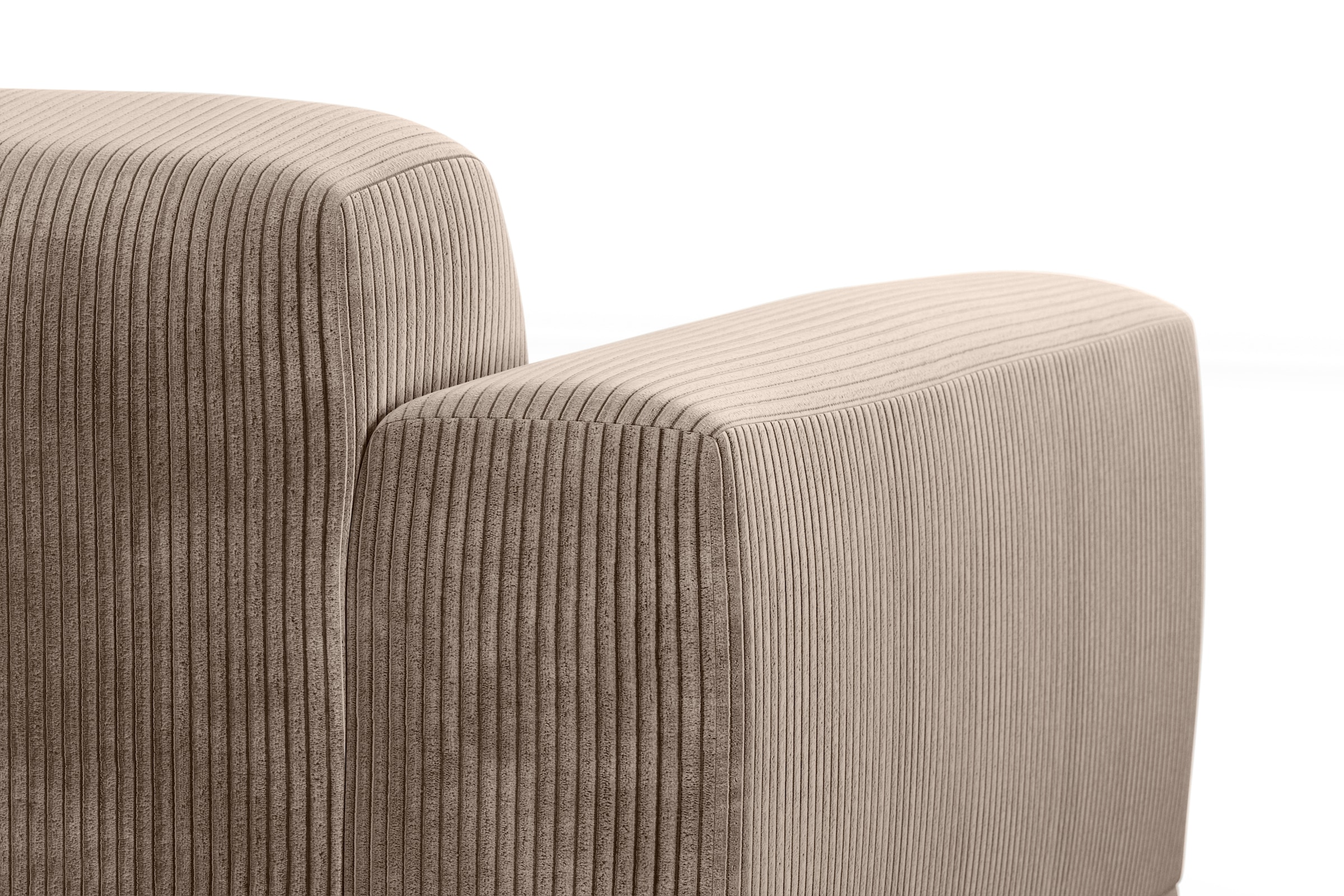 TRENDMANUFAKTUR Big-Sofa »Braga, mit hochwertigem Kaltschaum, Megasofa, in Cord erhältlich«, modernes Big-Sofa, Couch mit hohem Sitzkomfort, 254/72/107 cm (B/H/T)