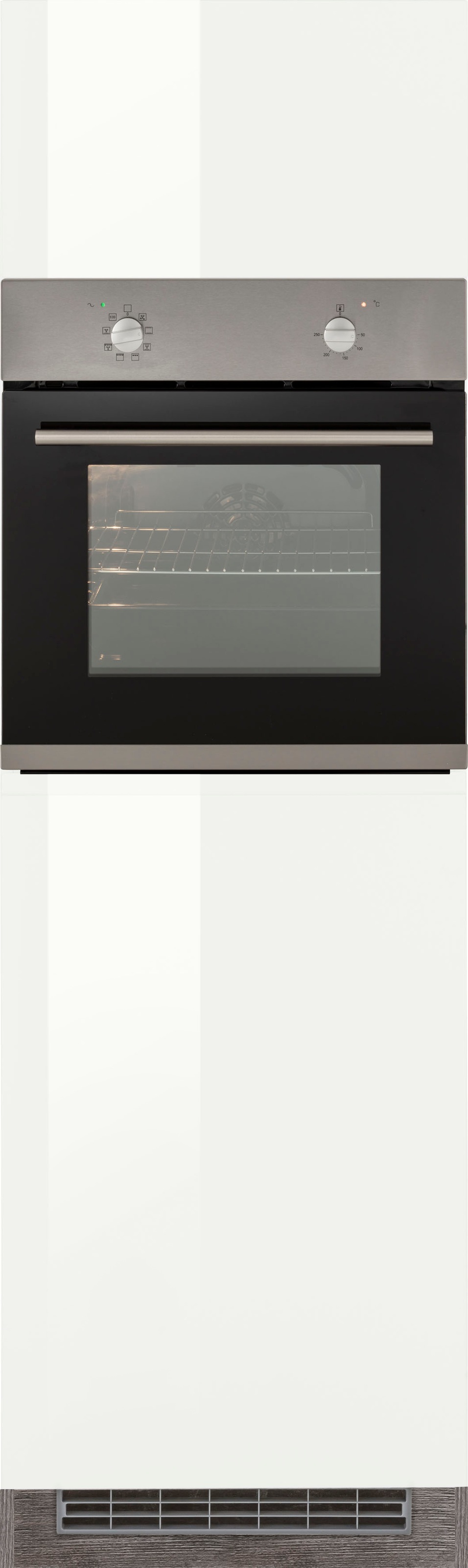 HELD MÖBEL Backofenumbauschrank »Virginia«, 200 cm hoch, 60 cm breit, Nische für Ofen B/H/T: 56/59/55 cm, 2 Türen