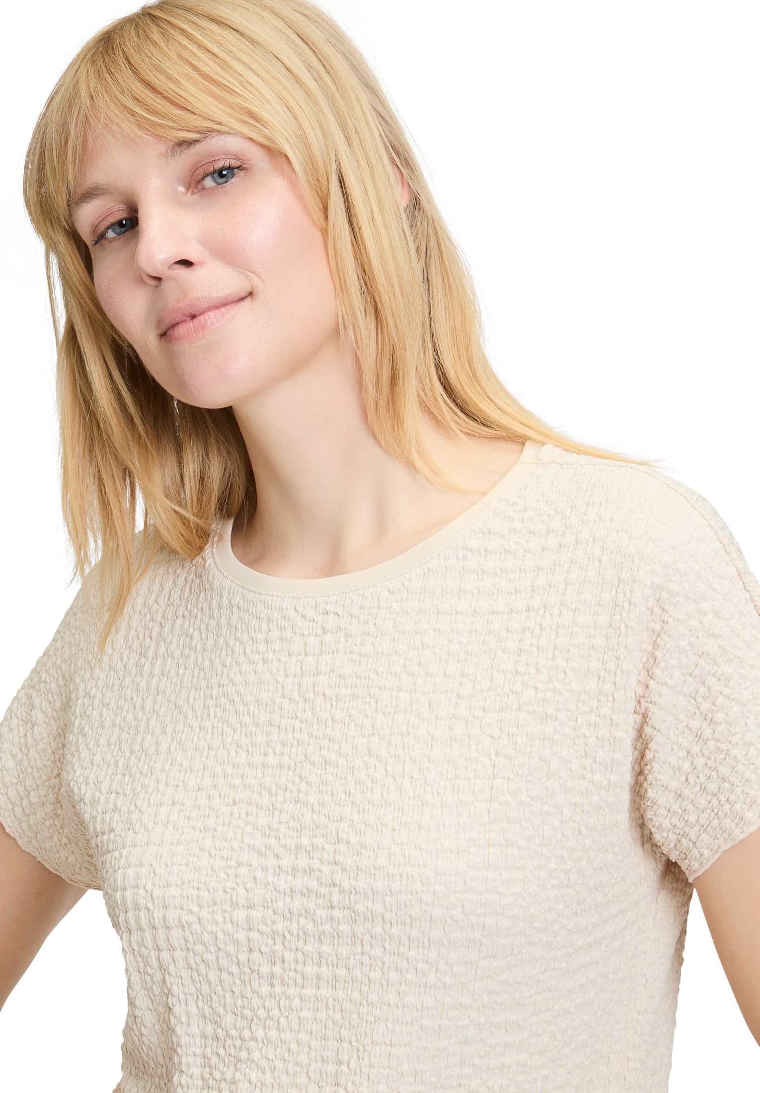 Betty Barclay Kurzarmshirt »Strukturshirt mit U-Boot-Ausschnitt«