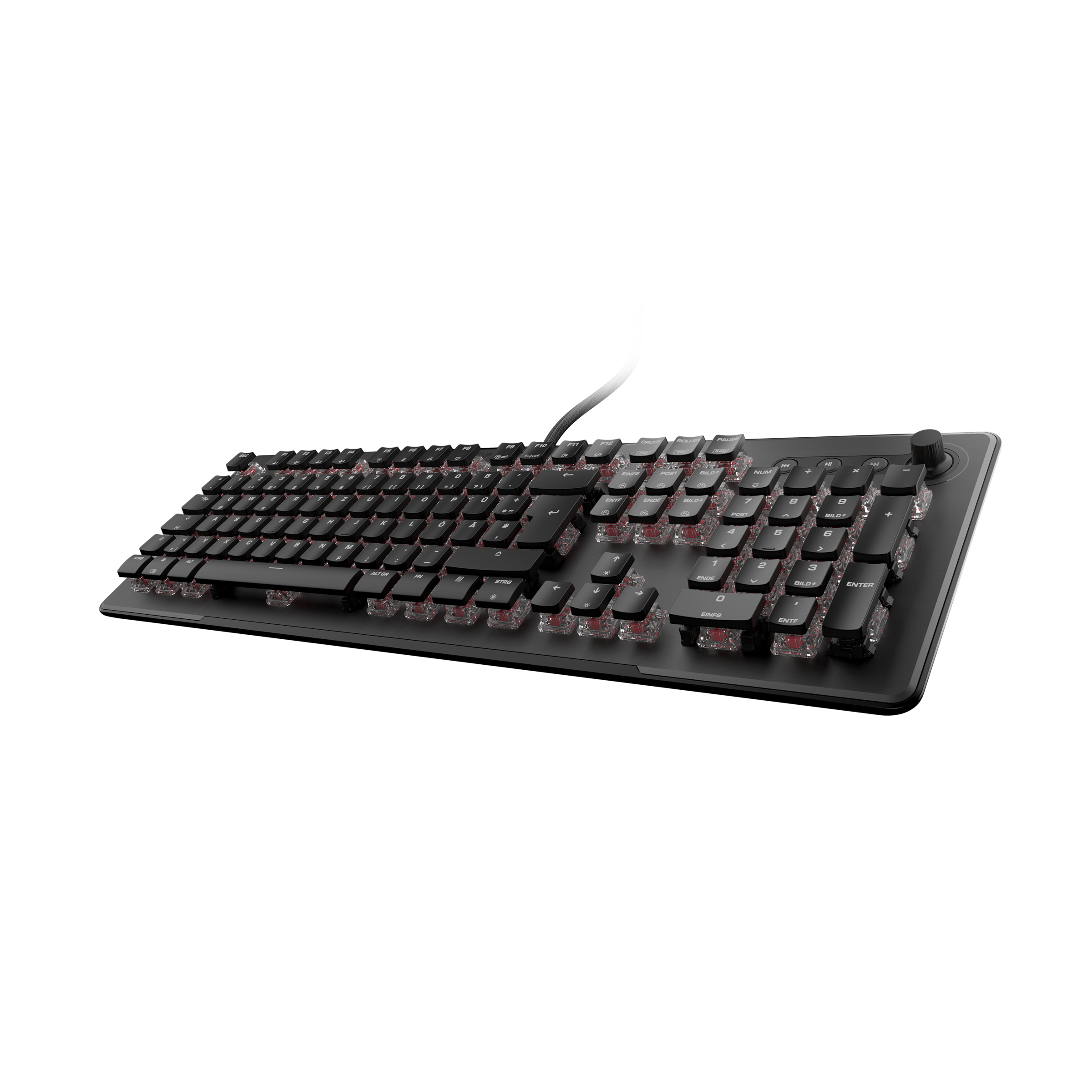 Turtle Beach Gaming-Tastatur »Vulcan II Max, Linear«, (Lautstärkeregler-Funktionstasten-Multimedia-Tasten-Profil-Speicher-Ziffernblock-verstellbare Füße-Handgelenkauflage)