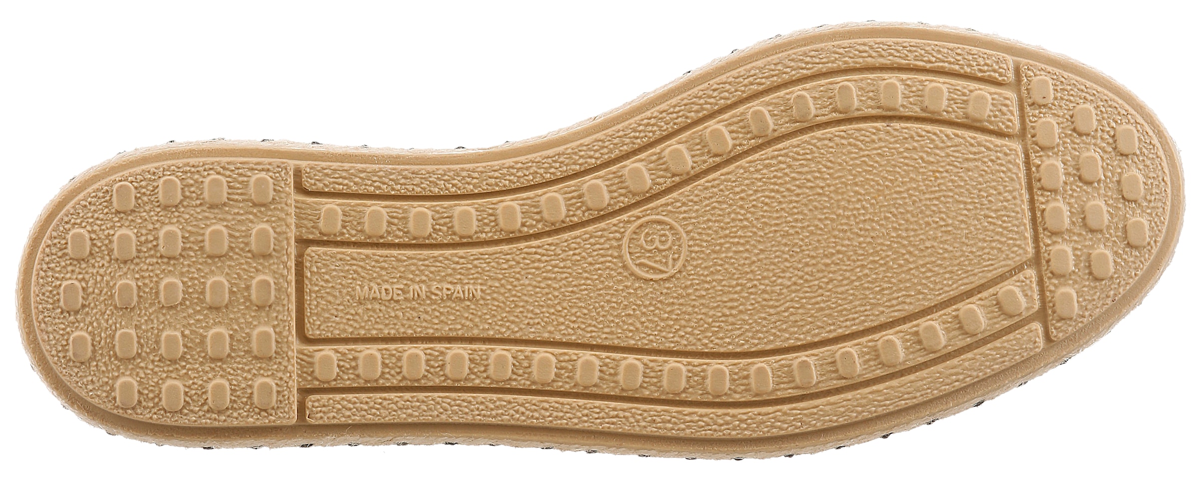 VERBENAS Espadrille »CRUZ LEO«  Sommerschuh, Urlaubsschuh, Leo-Look, mit Zehenöffnung