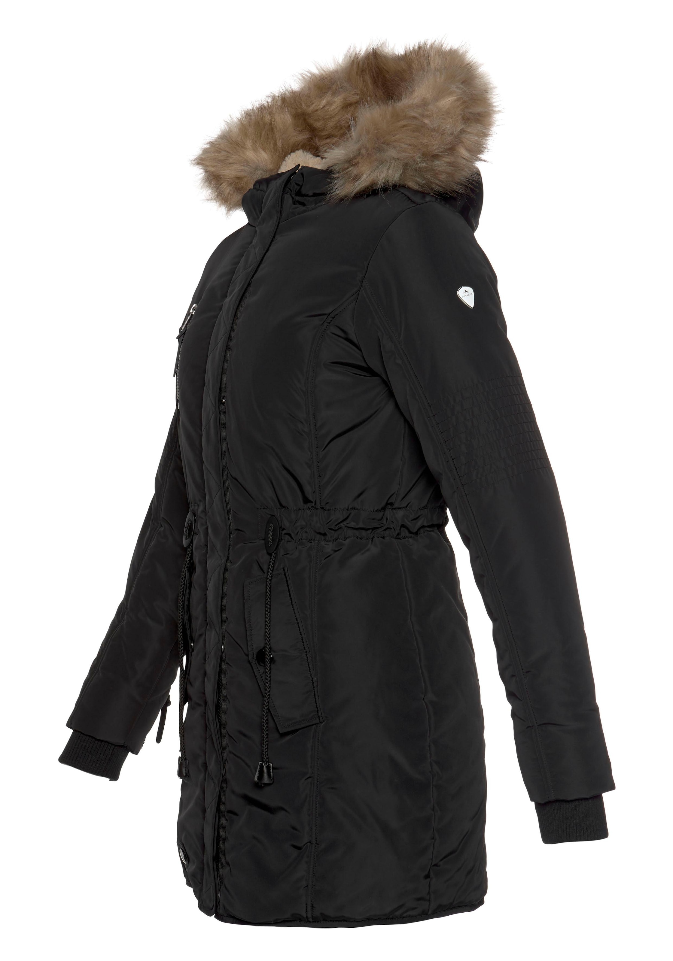 ALPENBLITZ Parka »Wintercharme«, mit Kapuze, für kalte Temperaturen, aus Webstoff, mit Kapuze, mit Taschen