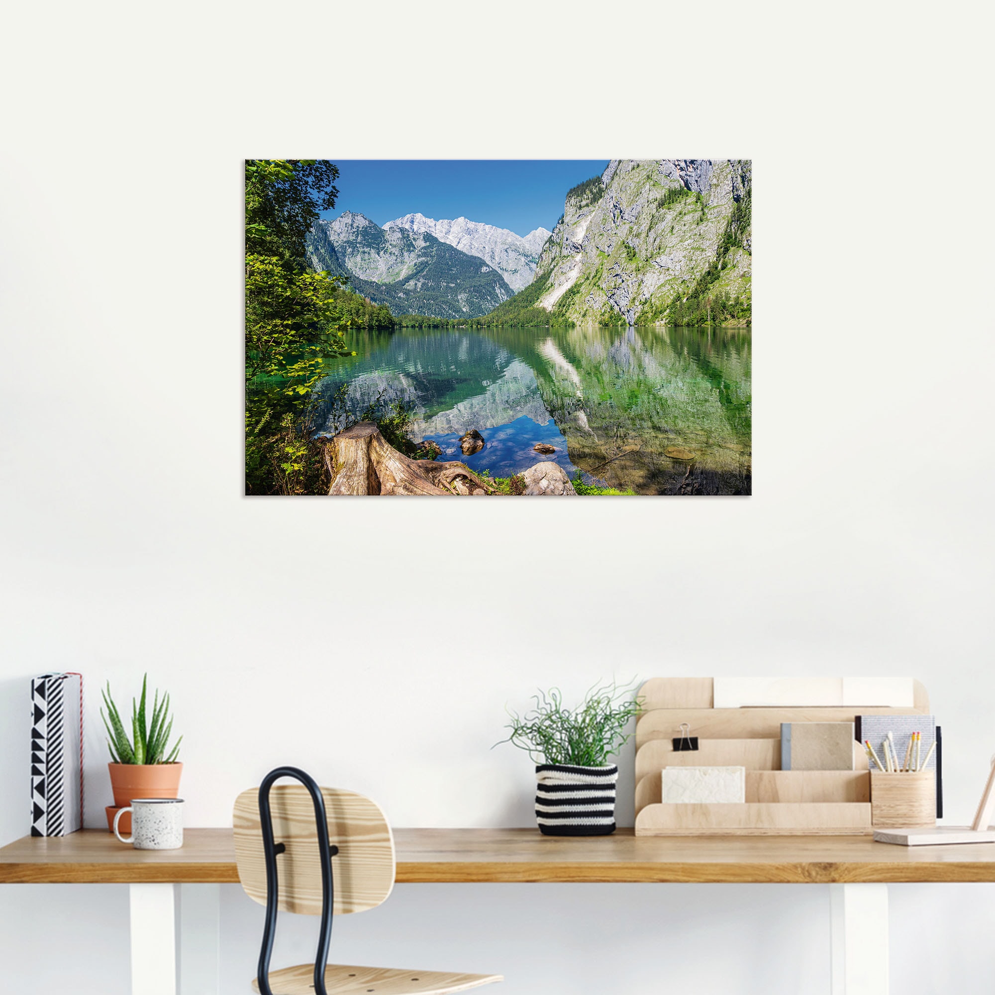 Artland Wandbild »Obersee Berchtesgadener Land in Bayern«, Berge & Alpenbilder, (1 St.), als Alubild, Outdoorbild, Wandaufkleber in verschied. Größen