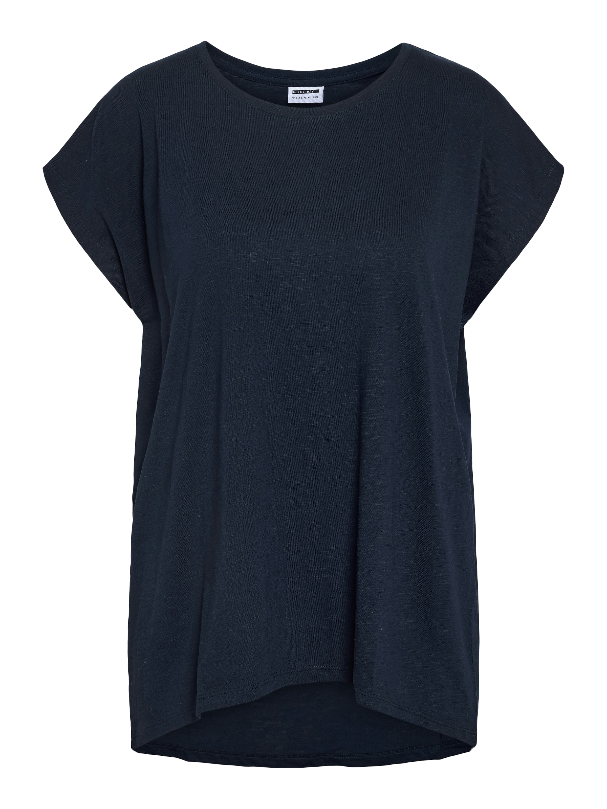 Noisy may Kurzarmshirt »NMMATHILDE S/S LOOSE LONG TOP NOOS« Baumwollmischung, relaxed fit