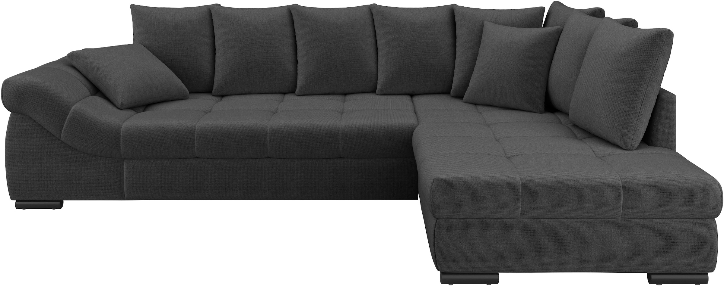 Mr. Couch Ecksofa »Pietro, L-Form, mit Bett, wahlweise mit Kaltschaum« mit Kaltschaum und Bett