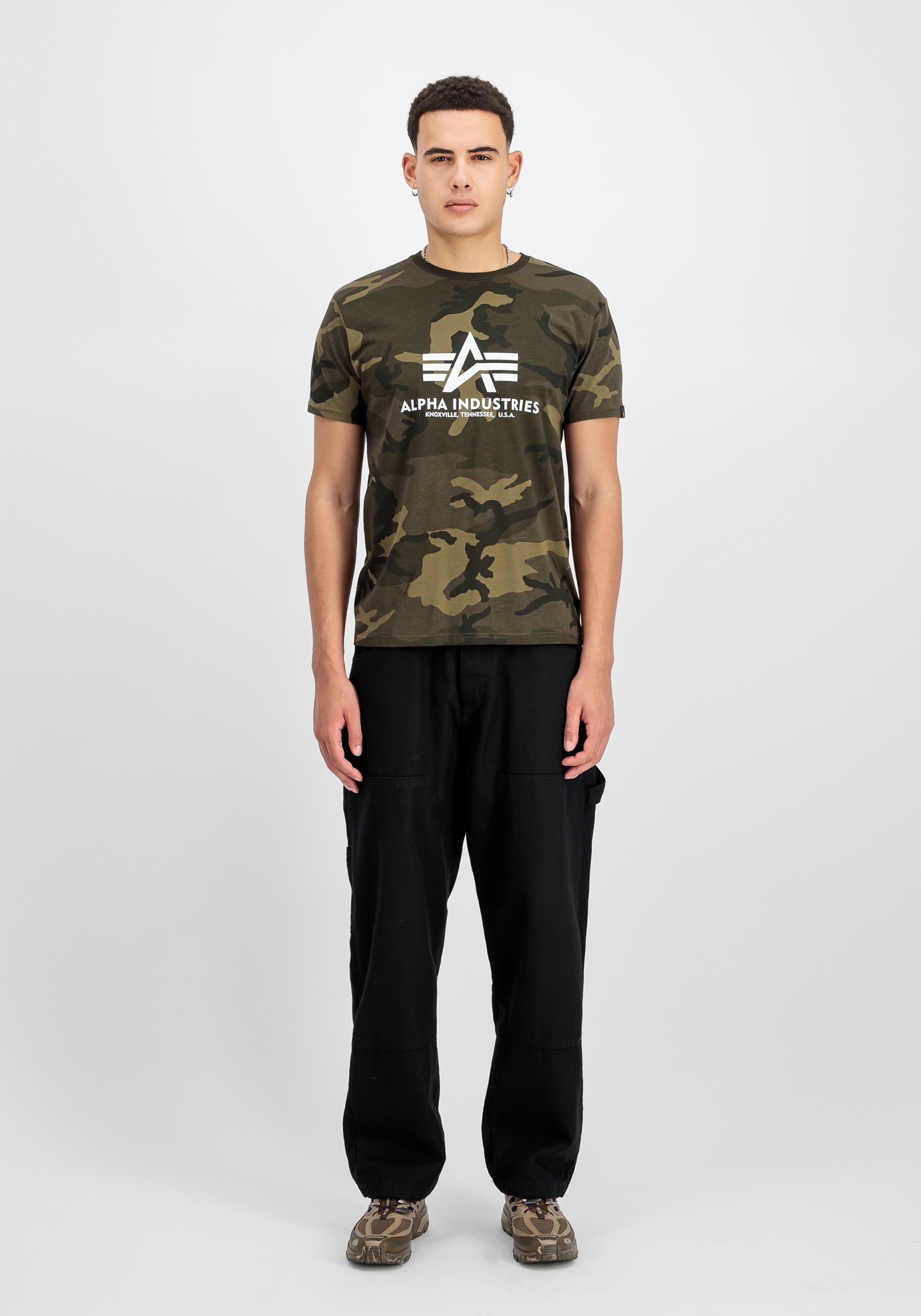 Alpha Industries T-Shirt »Alpha Industries Men - T-Shirts Basic T-Shirt BL Camo«