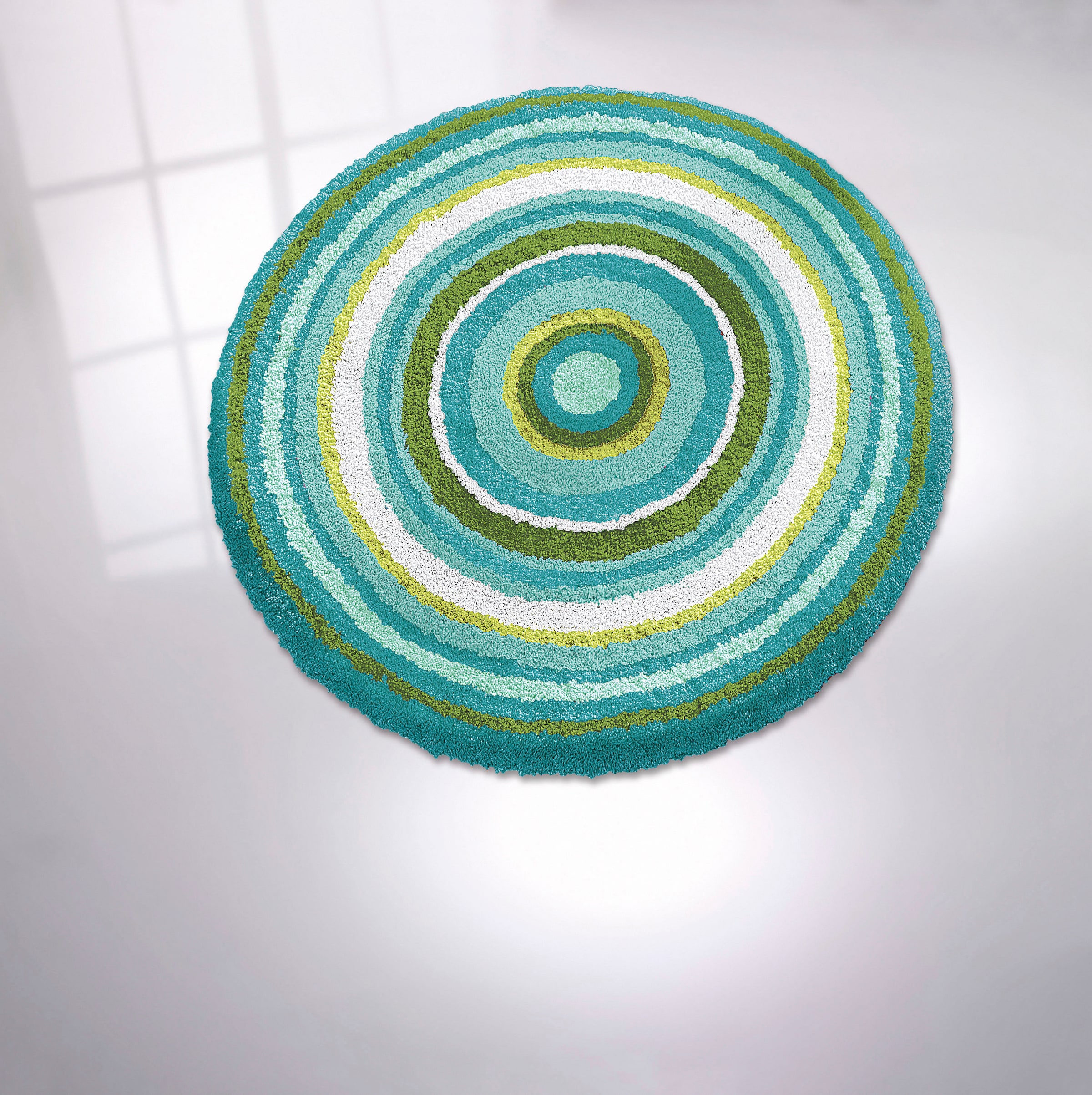 Kleine Wolke Badematte »Mandala«, rutschhemmend beschichtet, fußbodenheizungsgeeignet, Badteppich, modernes Design, gestreift, waschbar