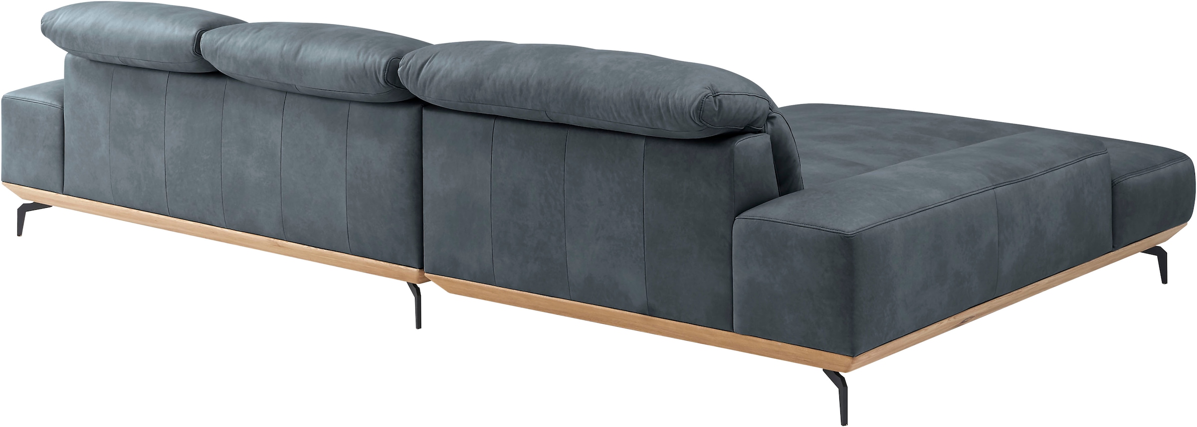 Musterring Wohnlandschaft »MR 2490«, Fuß schwarz, Sitzhöhe 48cm, wahlweise mit Funktionen, Maße 342x207 cm