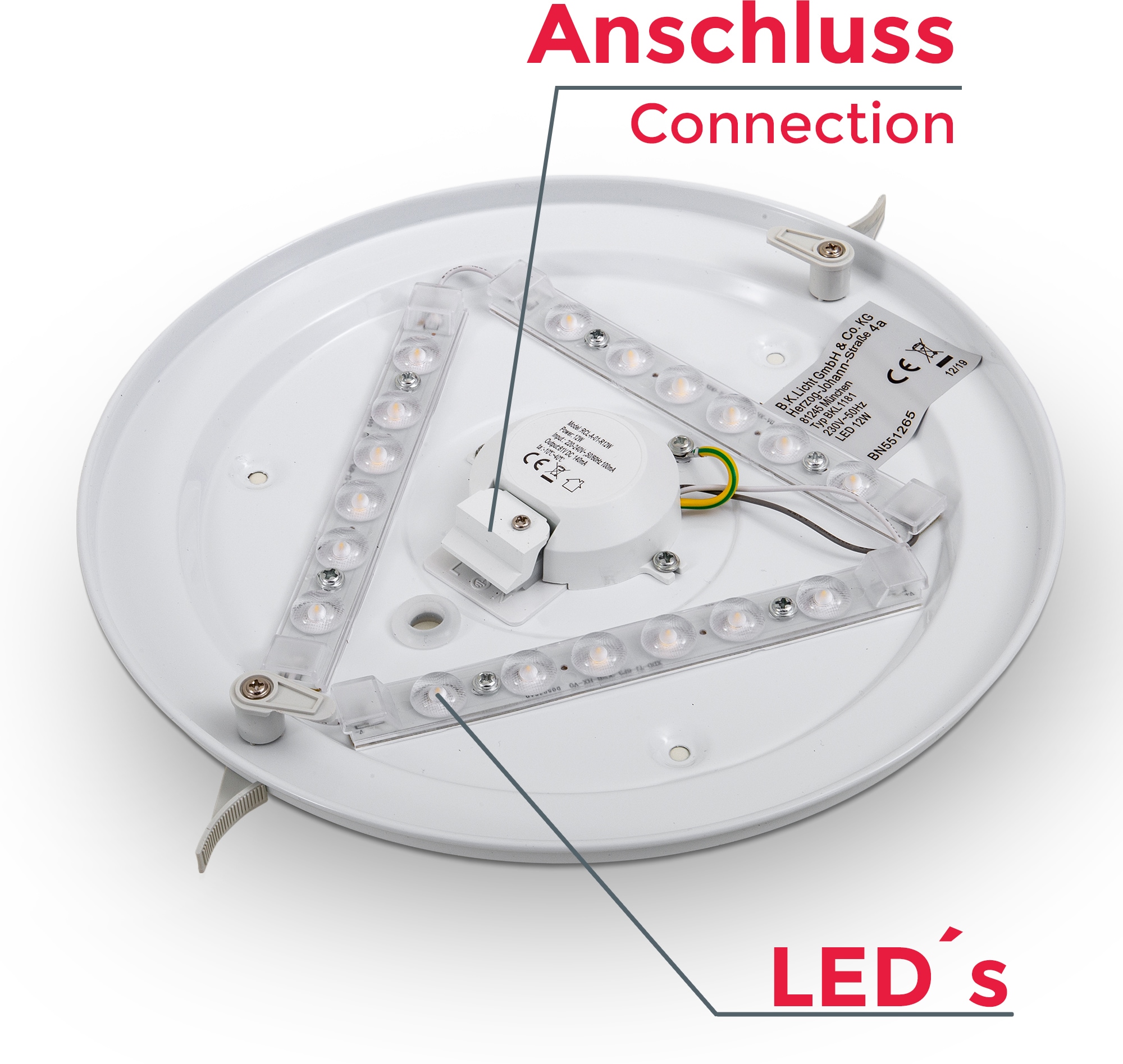 B.K.Licht LED Deckenleuchte »Leonis«, 1 flammig-flammig, LED