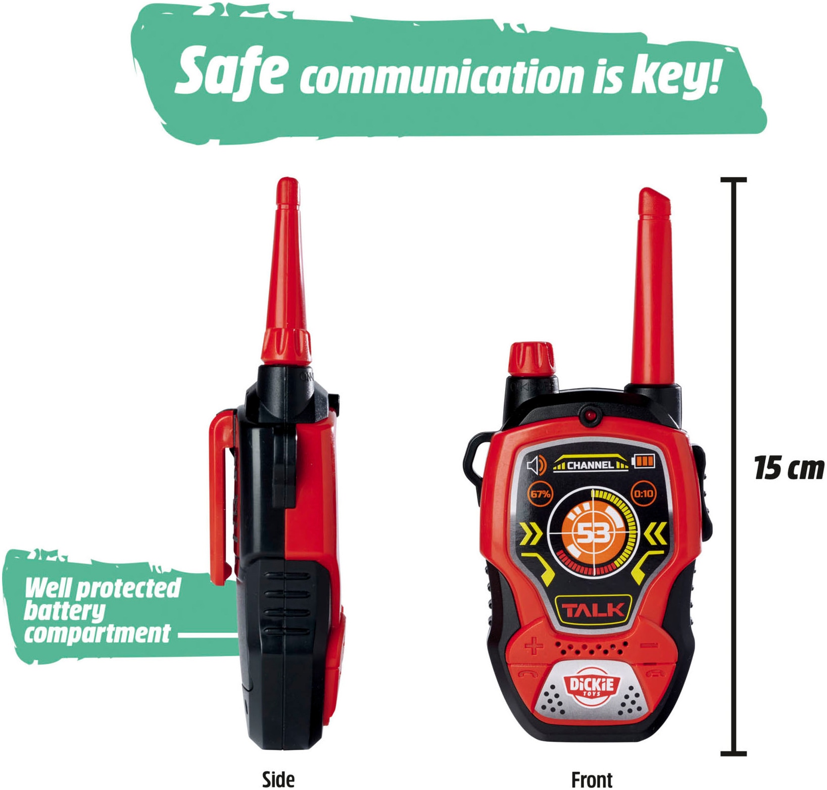 Dickie Toys Walkie Talkie »Fun«, (Set, 2 St.)